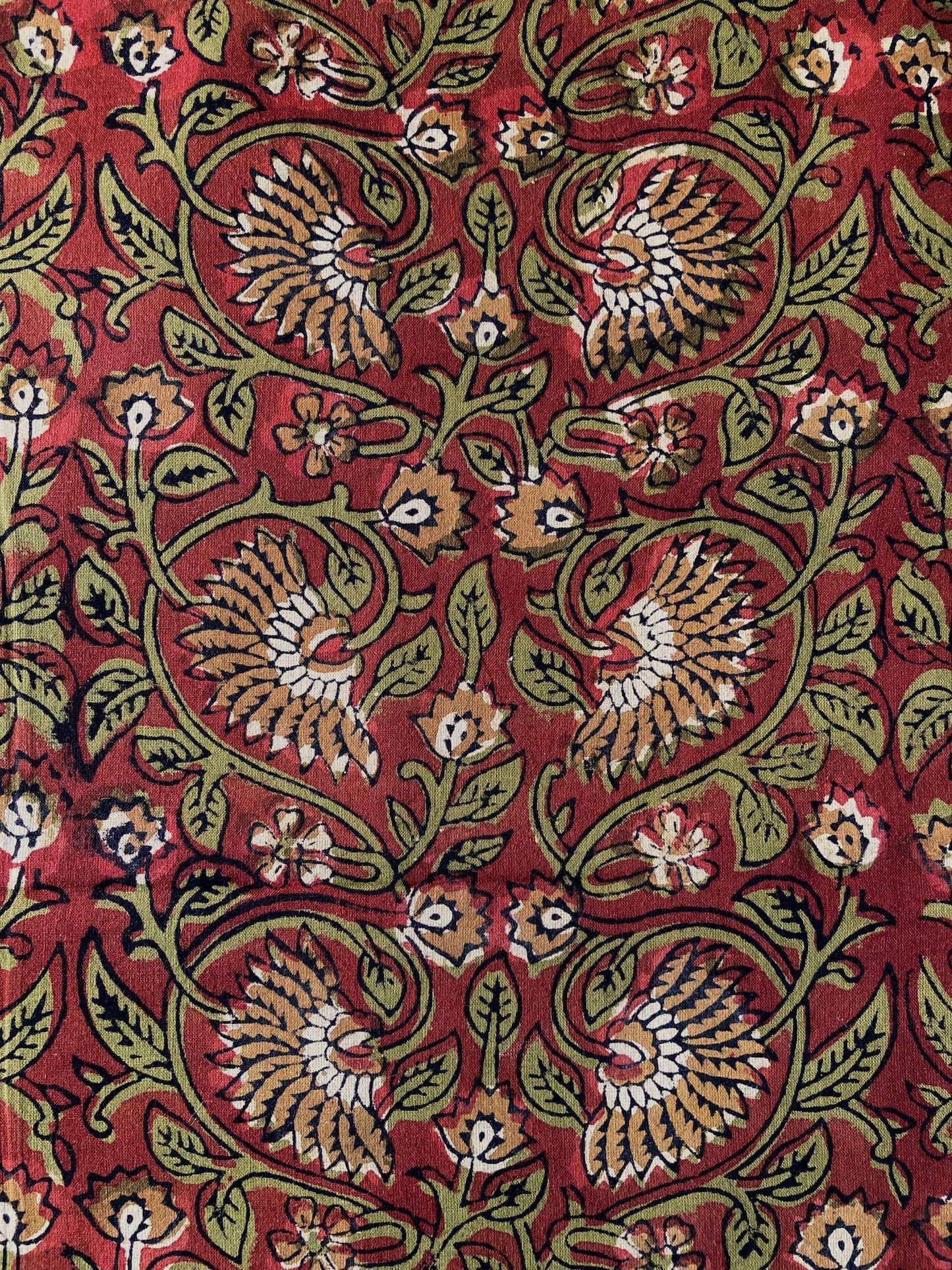 Hand Block Printed Fabric Bagru Fabric #179-16