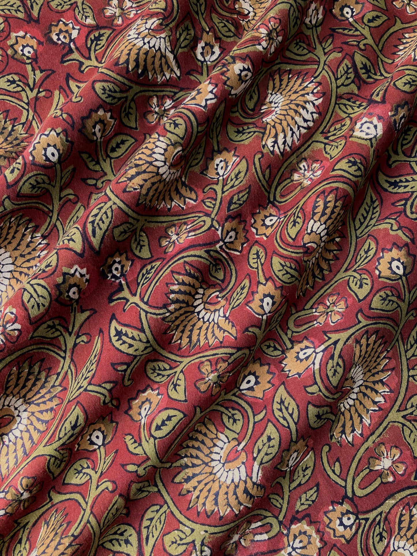 Hand Block Printed Fabric Bagru Fabric #179-16