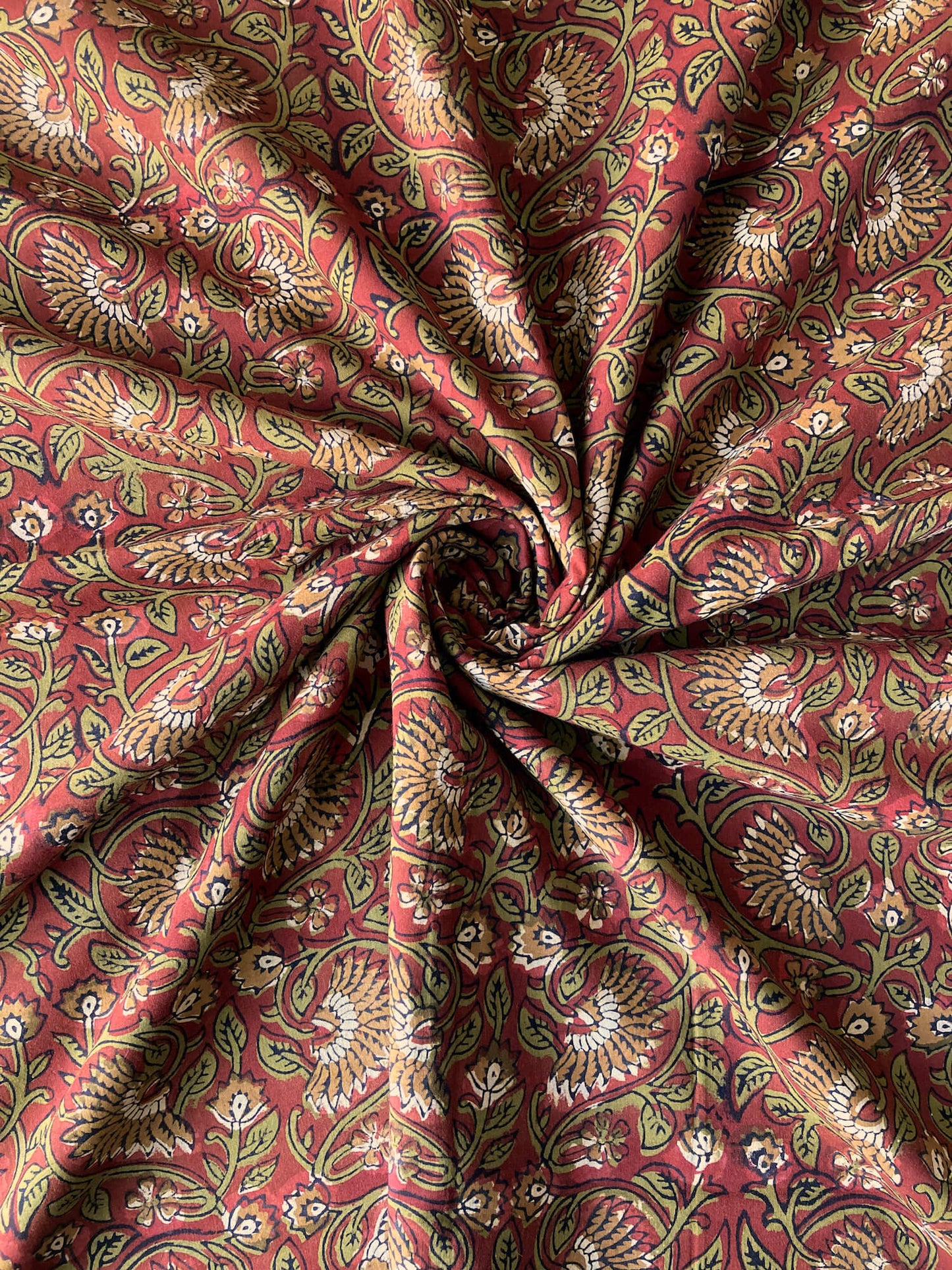 Hand Block Printed Fabric Bagru Fabric #179-16