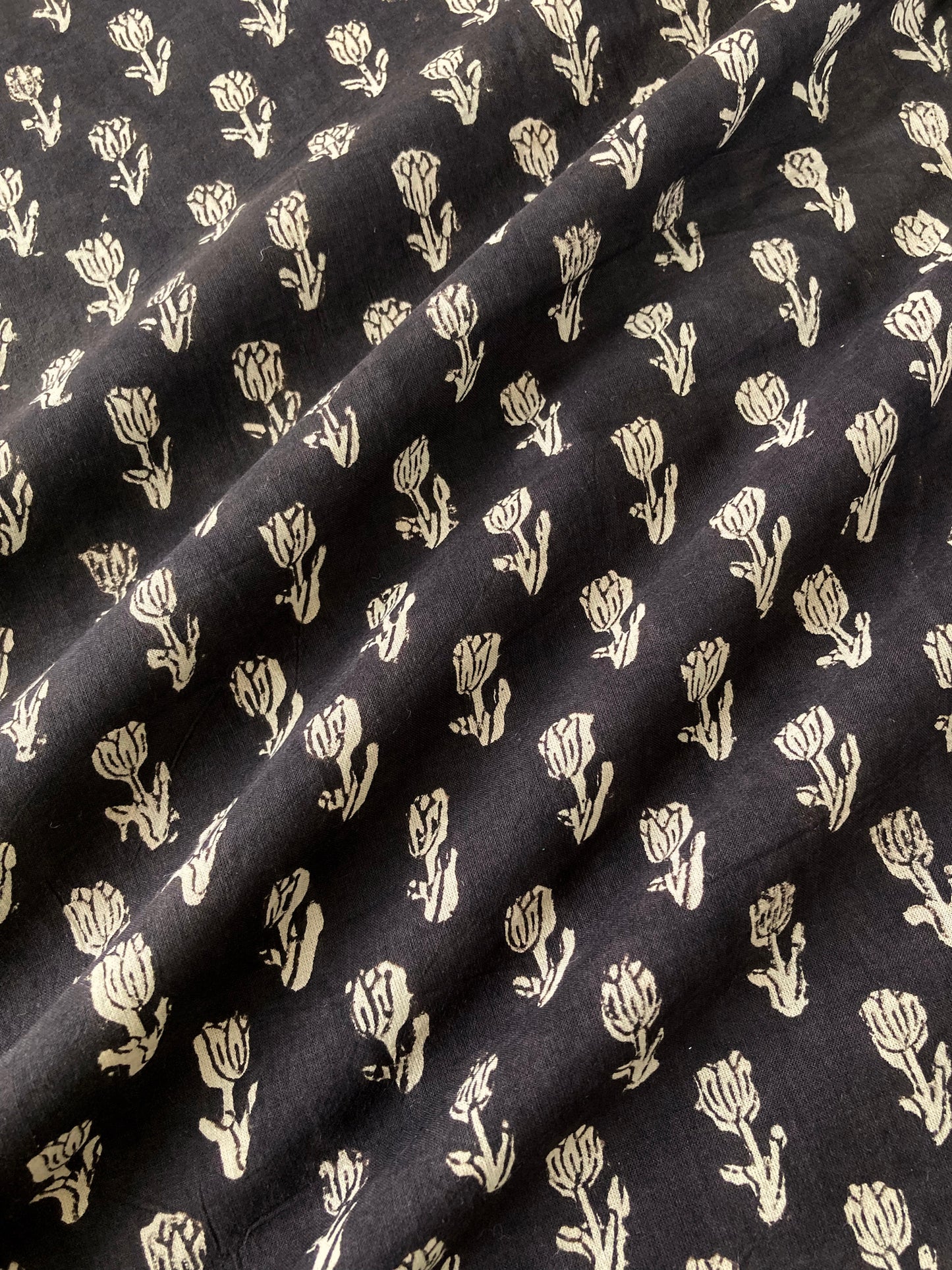 Hand Block Printed Fabric Bagru Fabric #185-5