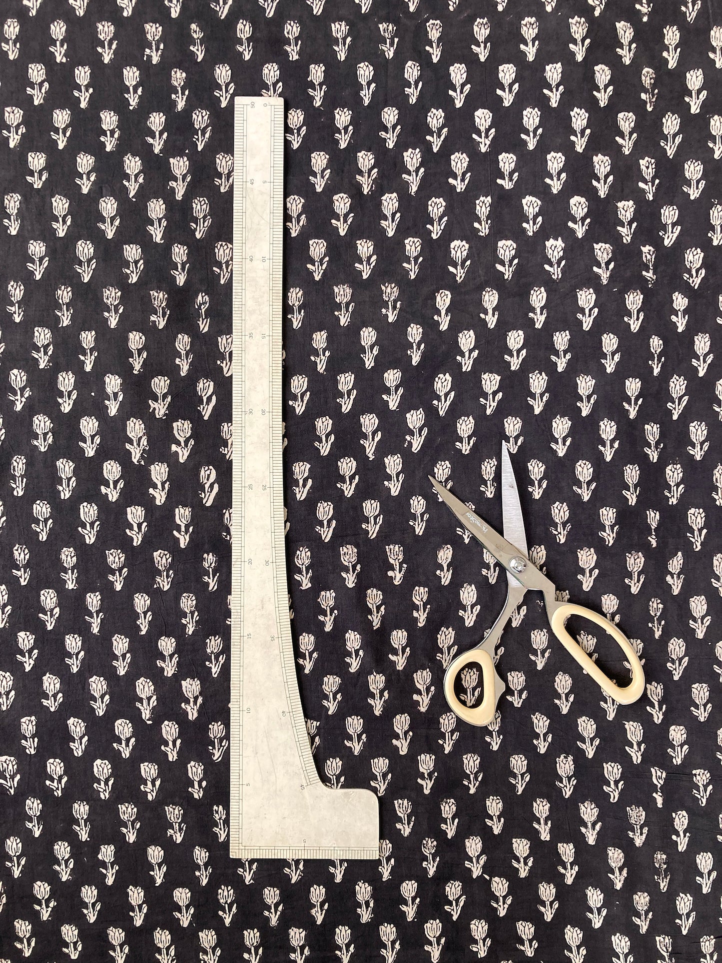 Hand Block Printed Fabric Bagru Fabric #185-5