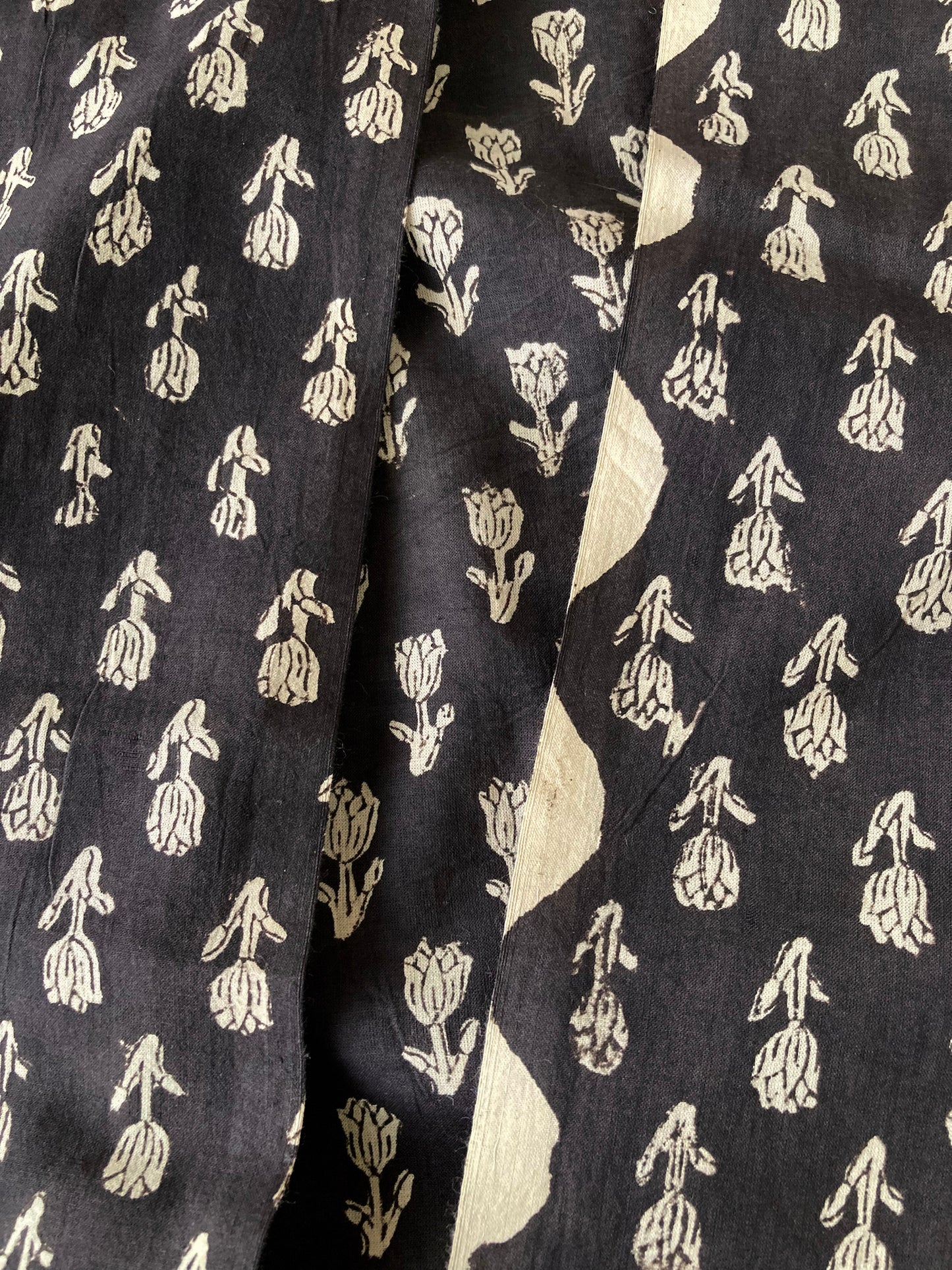 Hand Block Printed Fabric Bagru Fabric #185-5