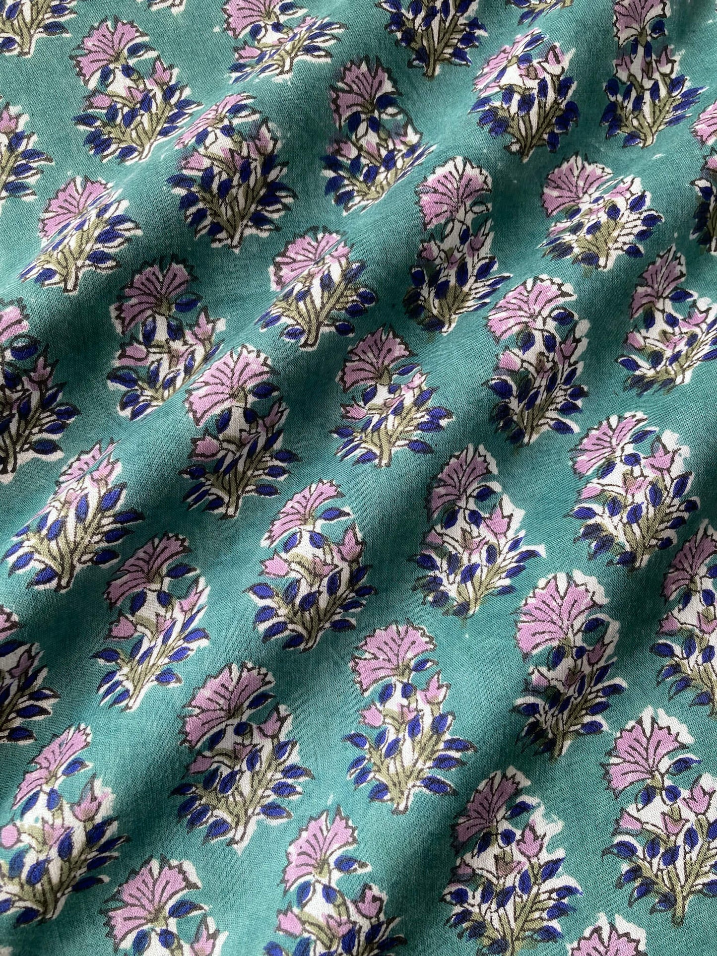 Hand Block Printed Cotton Fabric #185-6