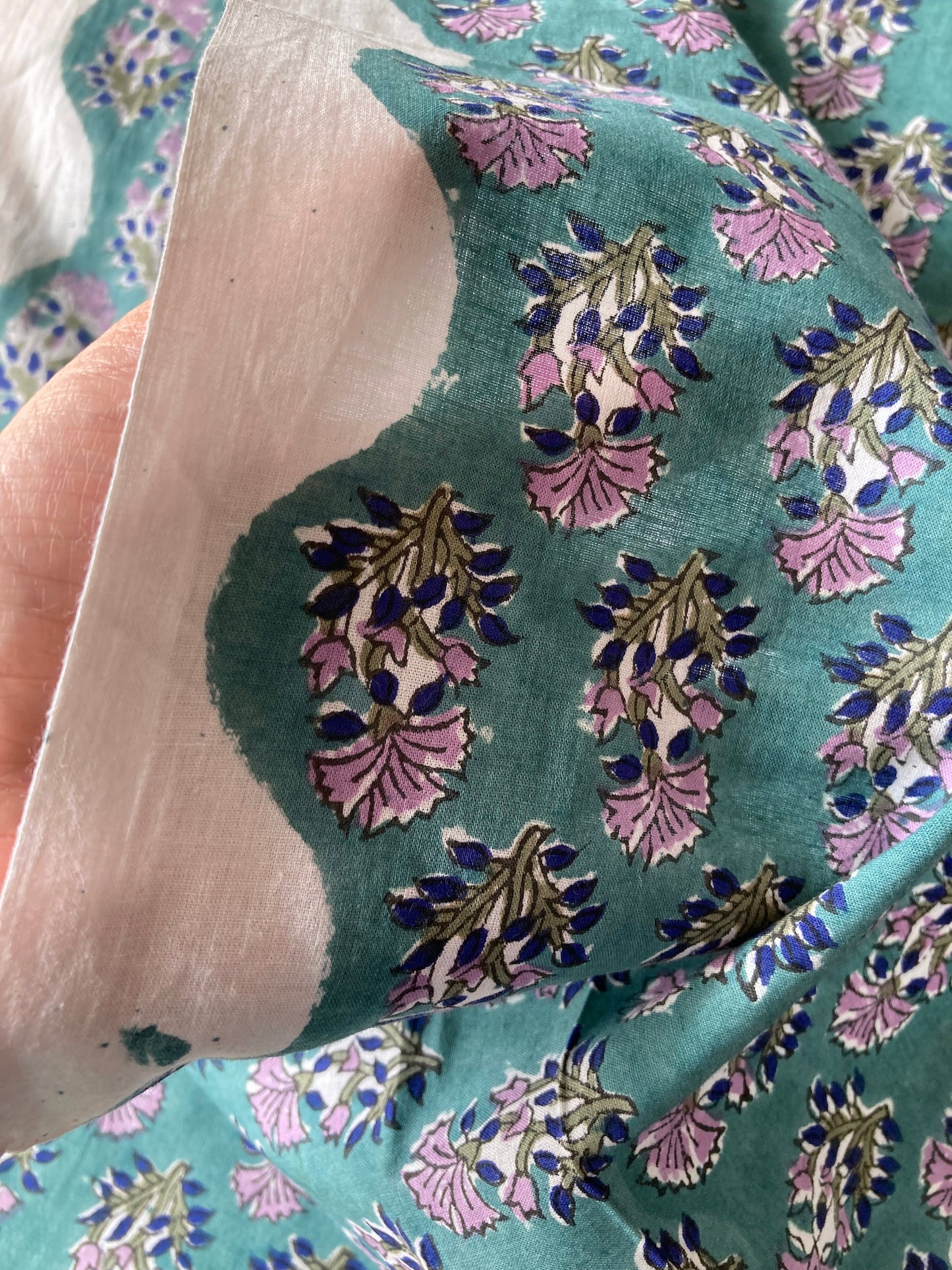Hand Block Printed Cotton Fabric #185-6
