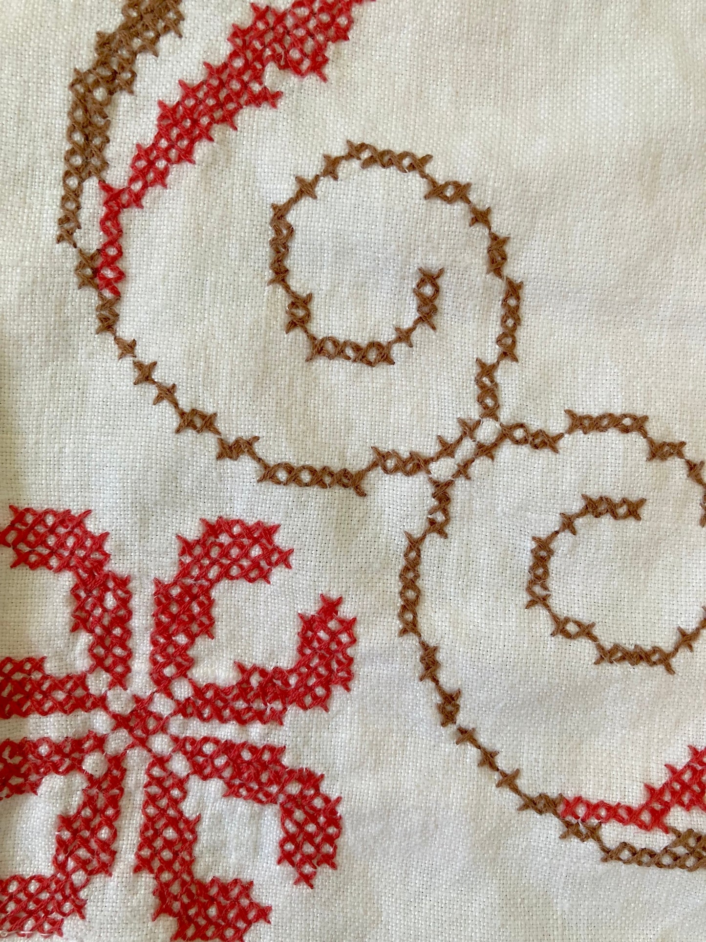 ヴィンテージ 刺繍 コットン生地 パッチワーク イージーパンツ