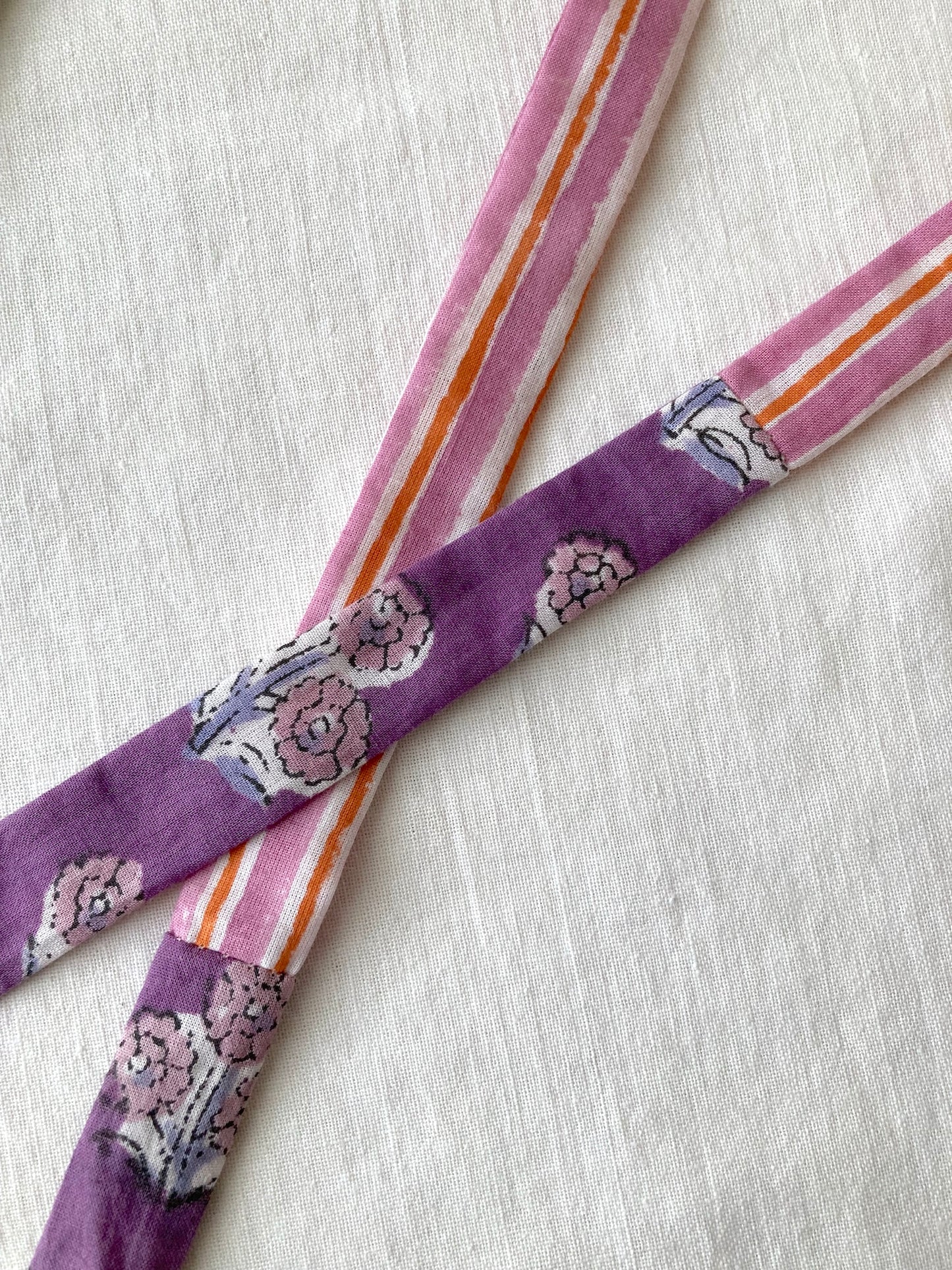 コットン ハンドブロックプリント リバーシブル ワイドブリム サンハット