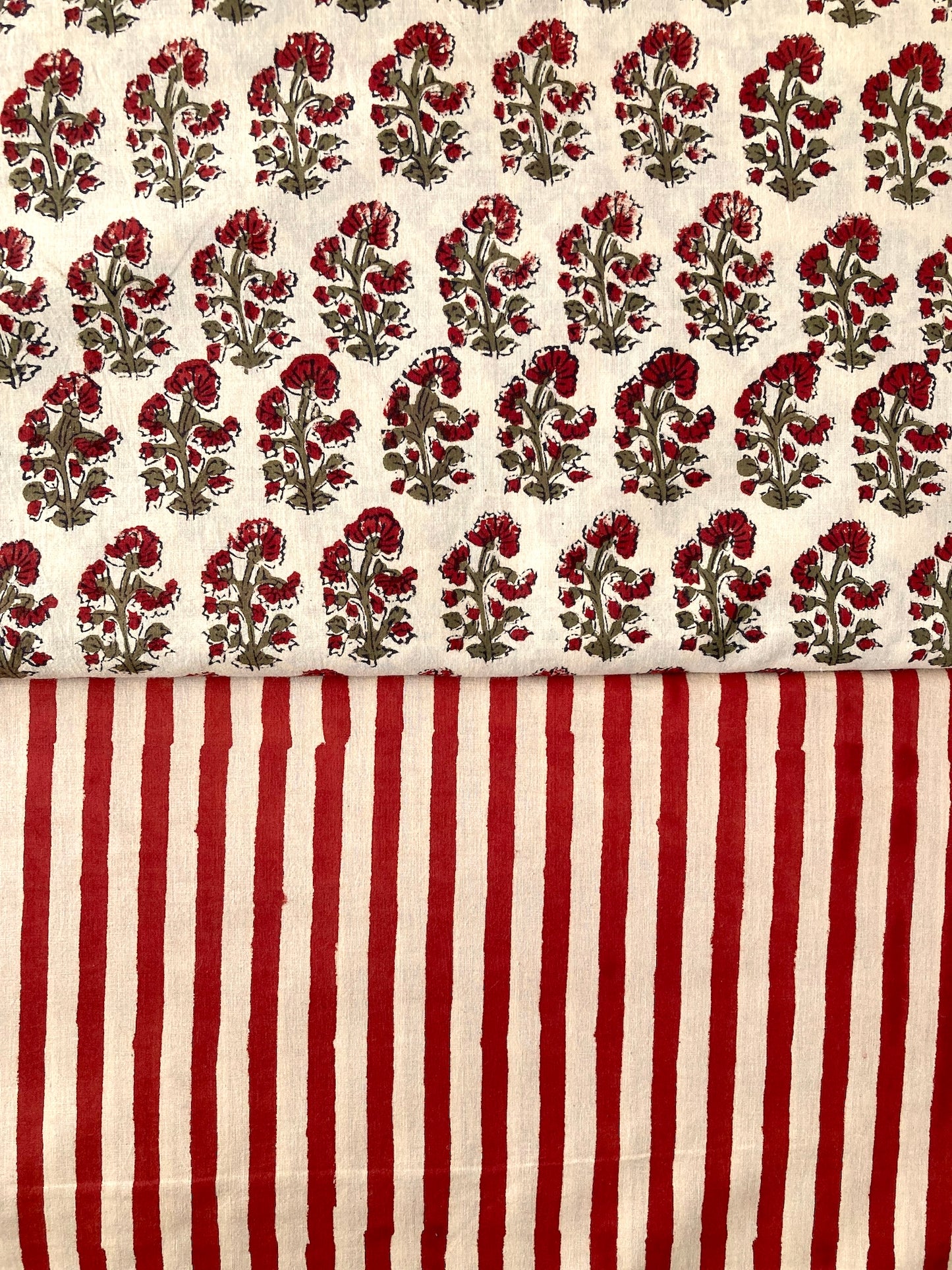 ハンドブロックプリント バグルー コットンプリント生地  #287-18