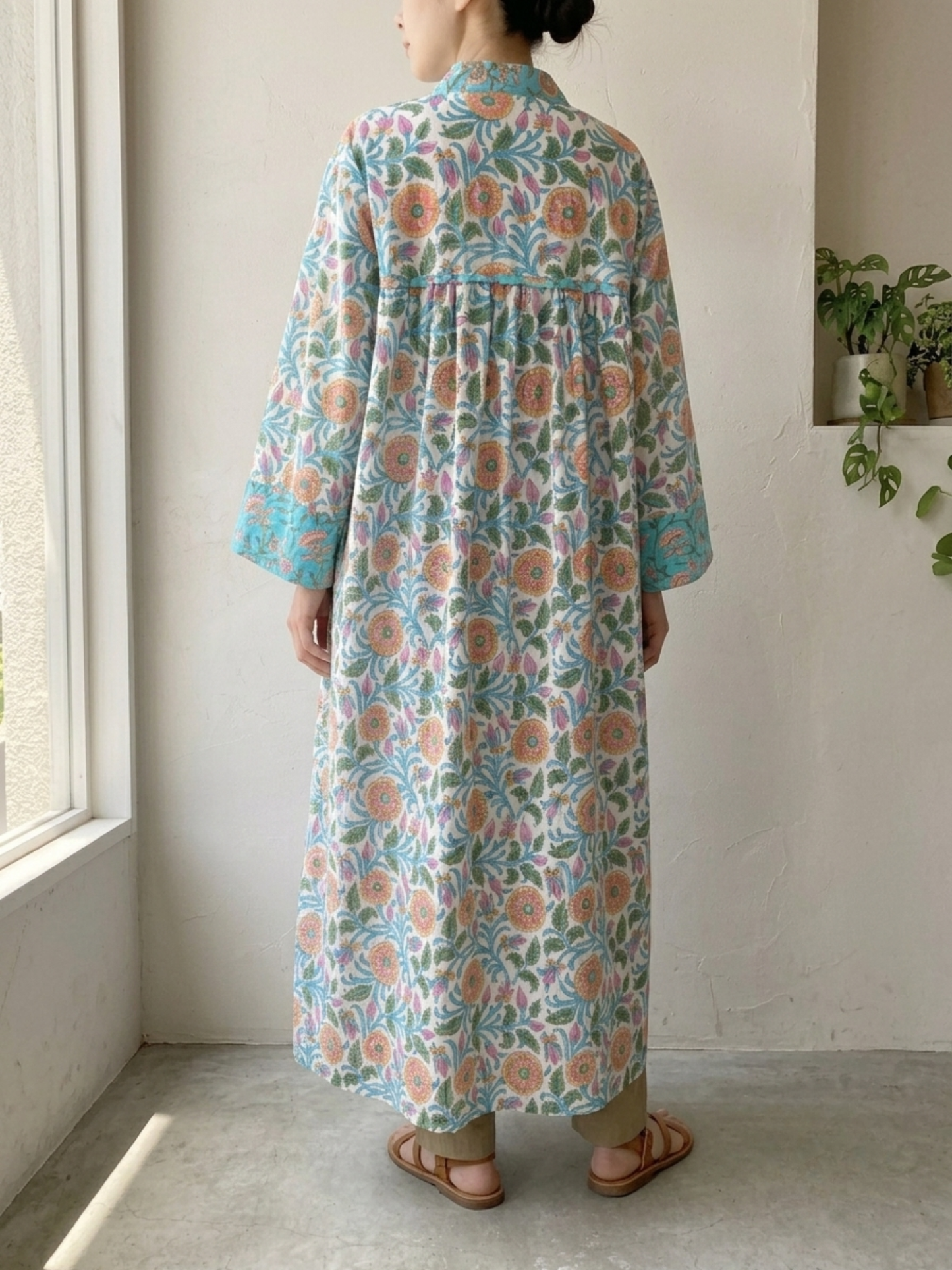 MOJORA VINTAGE kimono long gown, robe #LUCY