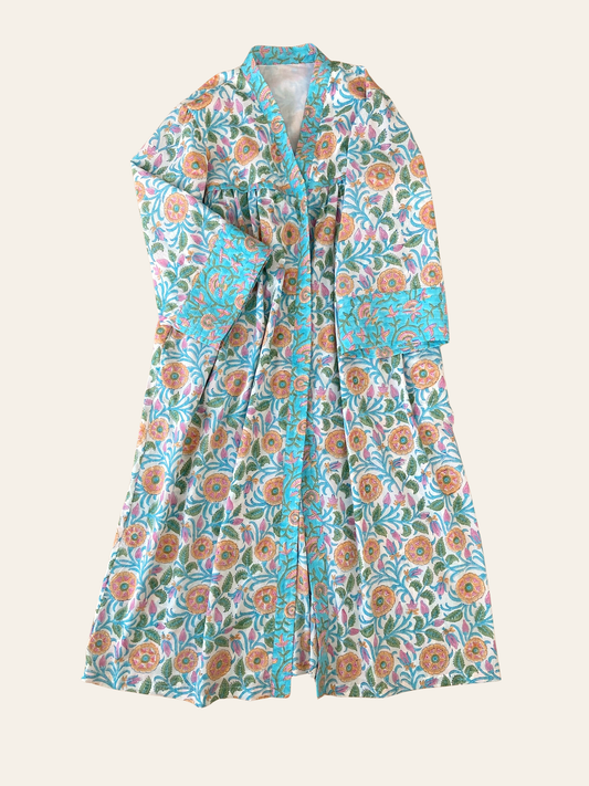 MOJORA VINTAGE キモノ風デザインロングガウン LUCY