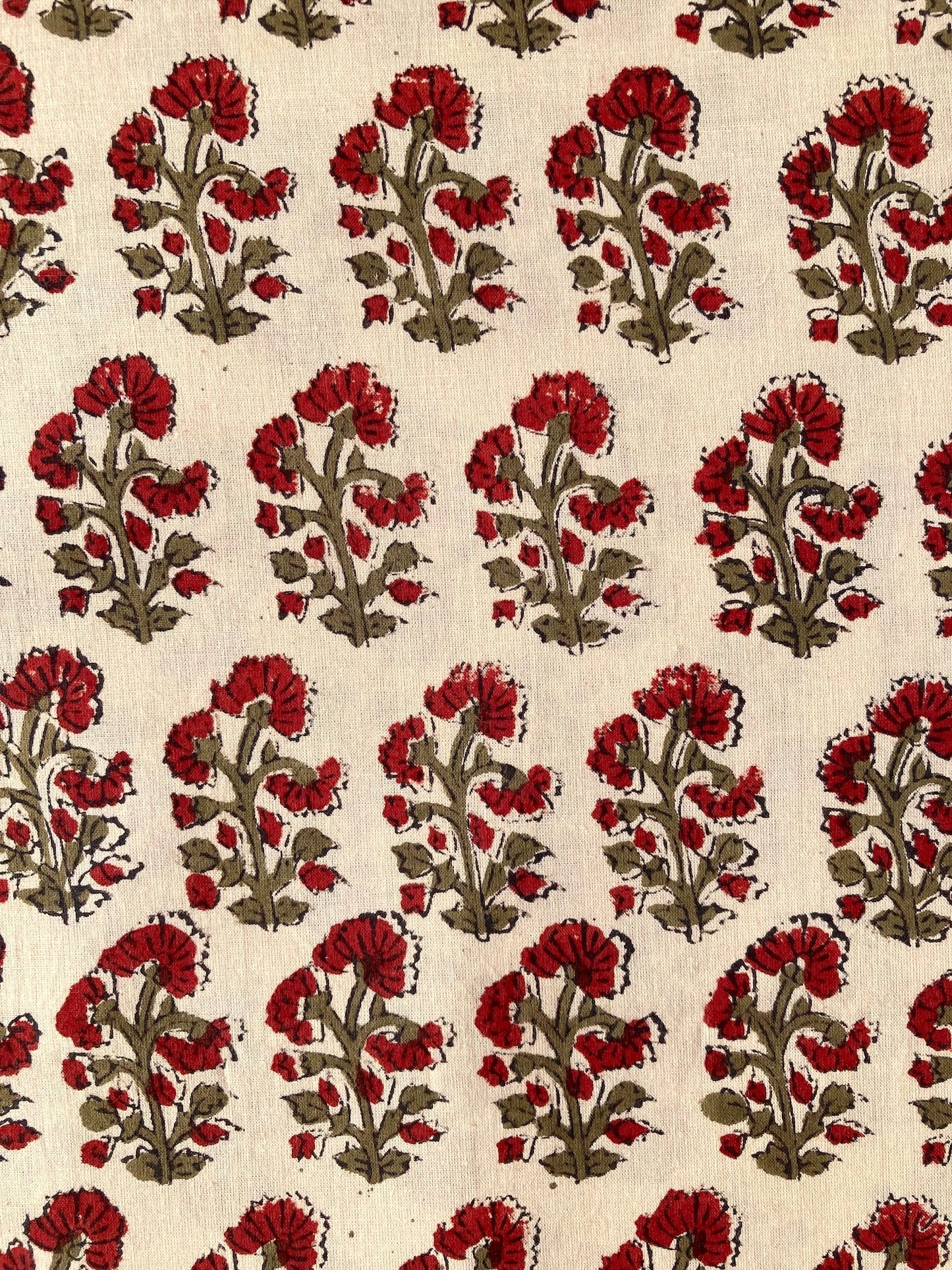 ハンドブロックプリント バグルー コットンプリント生地  #287-18