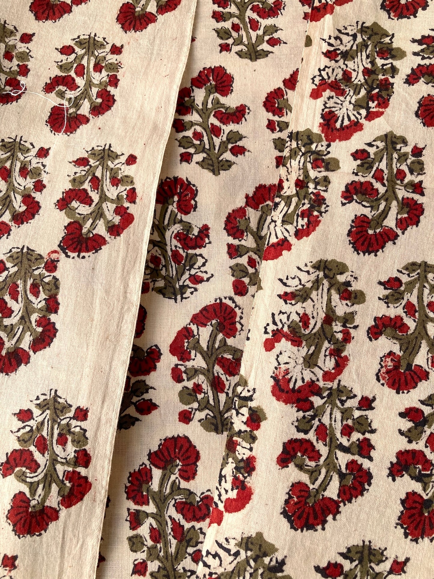 ハンドブロックプリント バグルー コットンプリント生地  #287-18