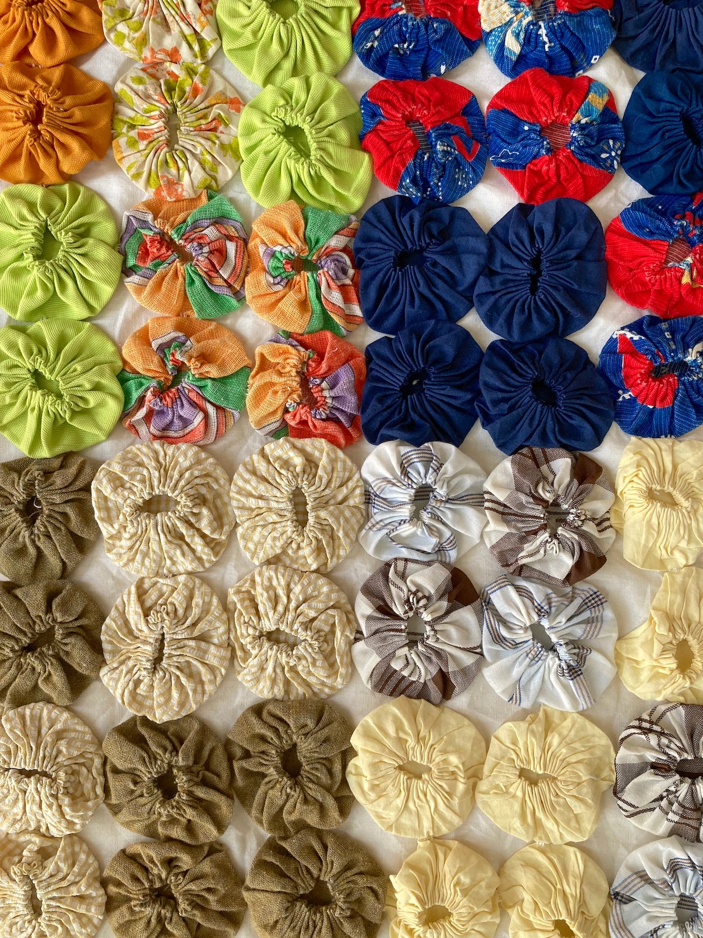 Vintage Yo Yo Quilt Mini Rug Handmade Patchwork Rug Farmhouse Cottagecore Boho Home Decor 97x130cm