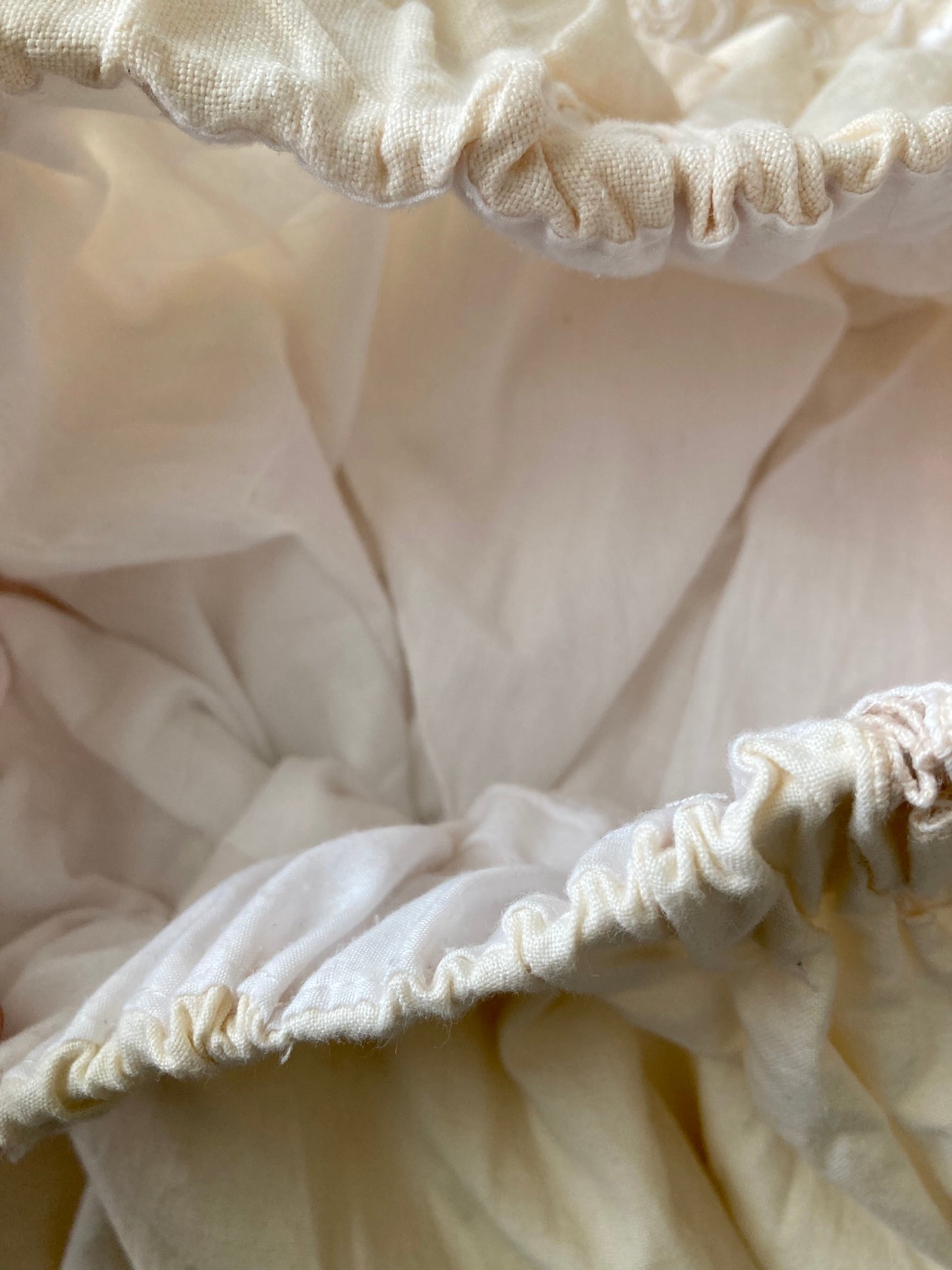 Upcycled Vintage Embroidered Textile Gathered Pants