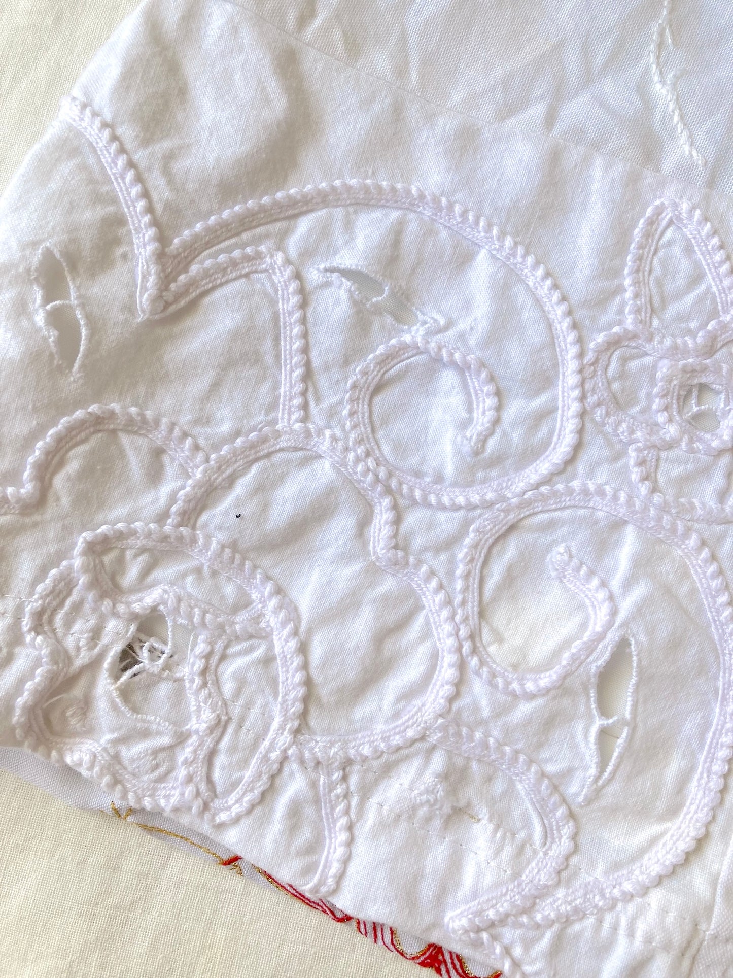 ヴィンテージ 刺繍 コットン生地 パッチワーク ショートパンツ