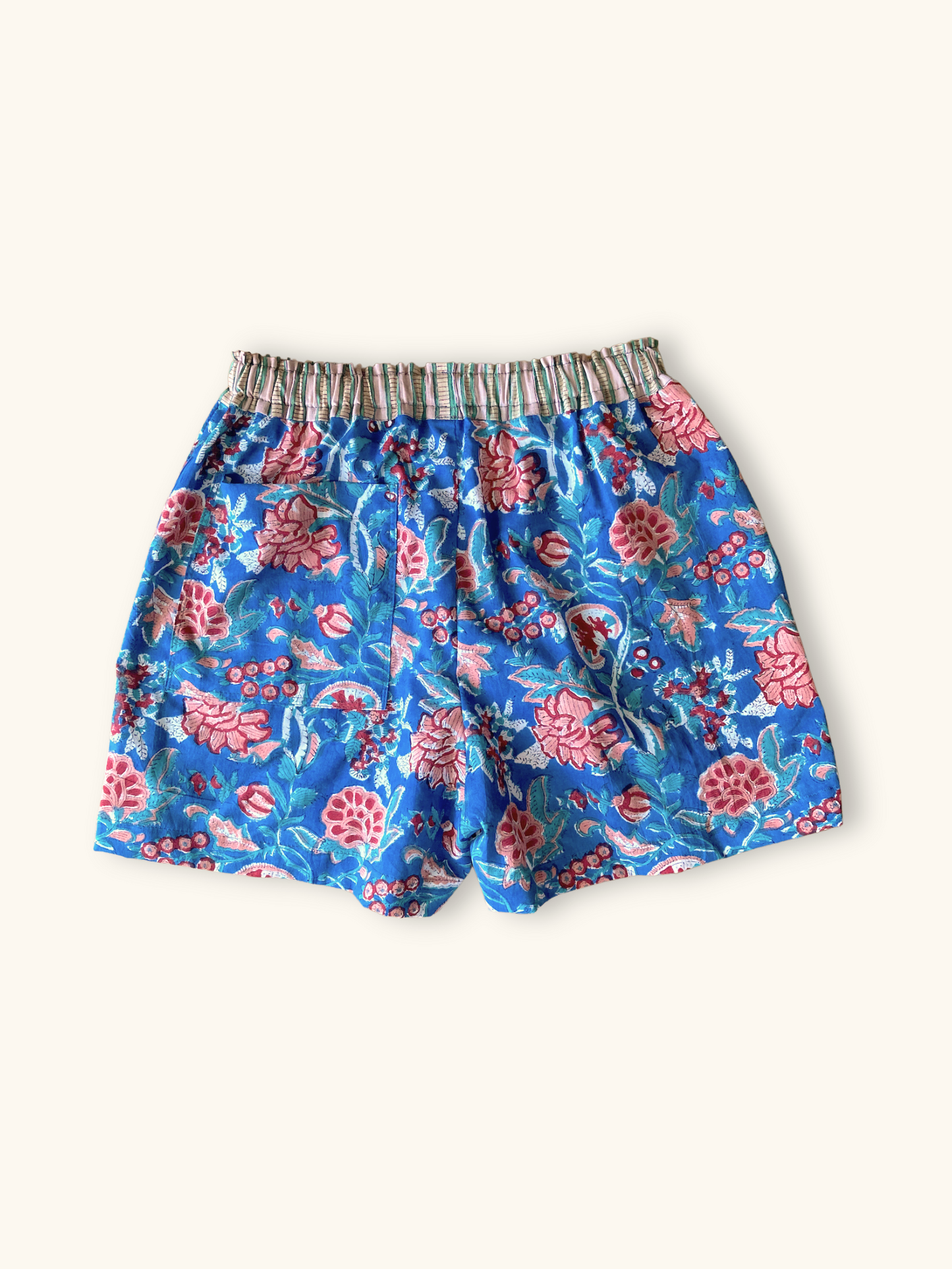 【custom order】ハンドブロックプリントリラックスコットンショートパンツ #Zoe