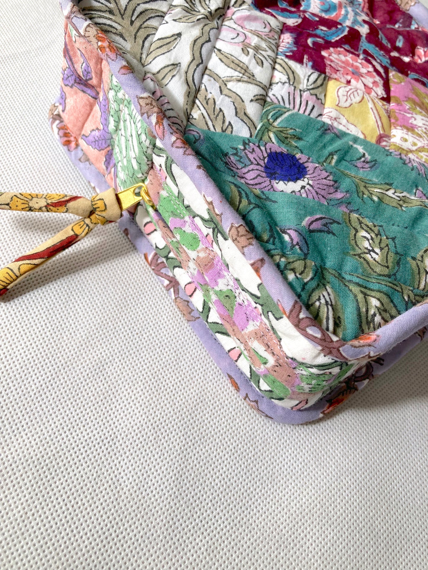 Hand Block Printed Fabric Patchwork 3size Pouch