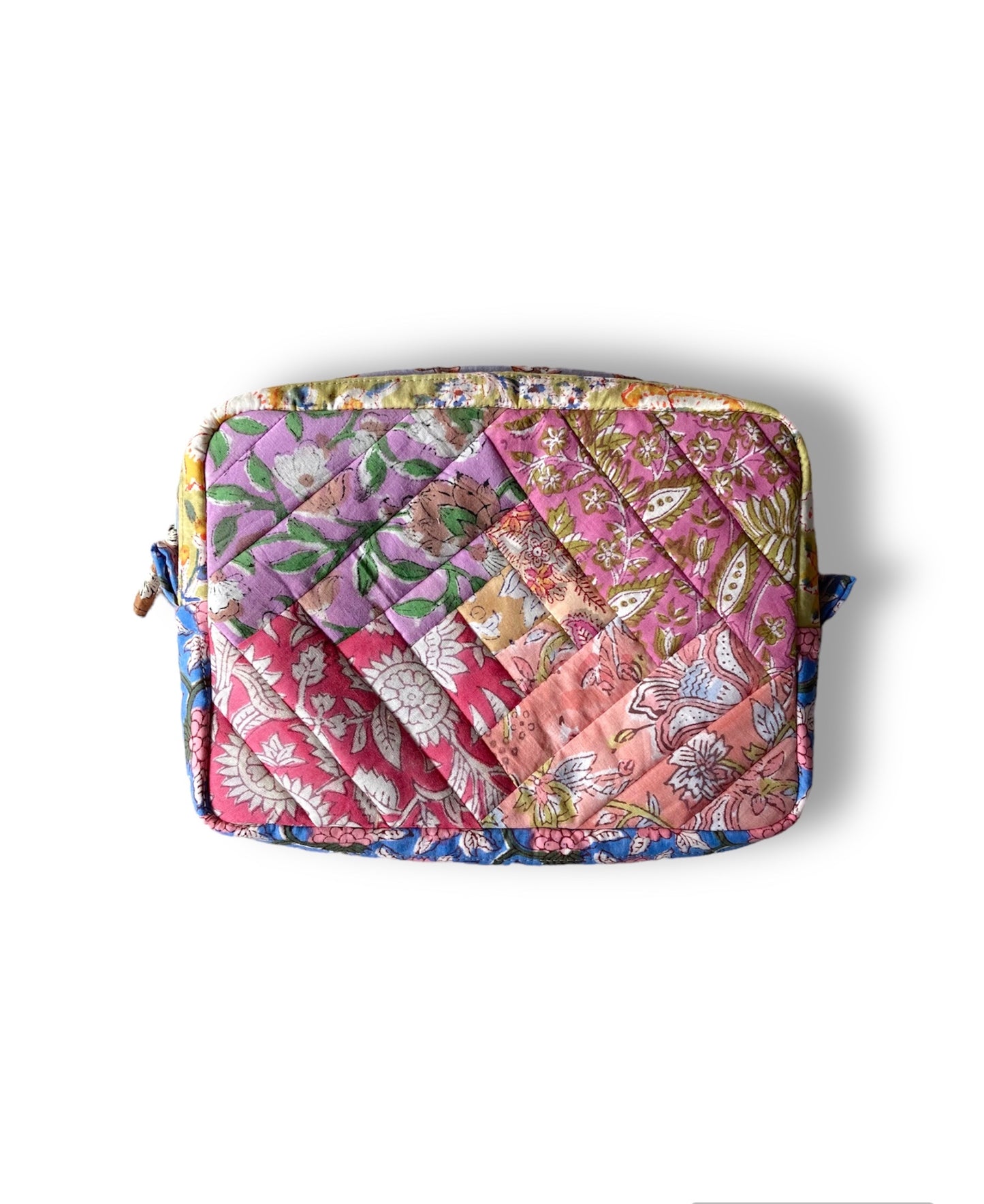 Hand Block Printed Fabric Patchwork 3size Pouch