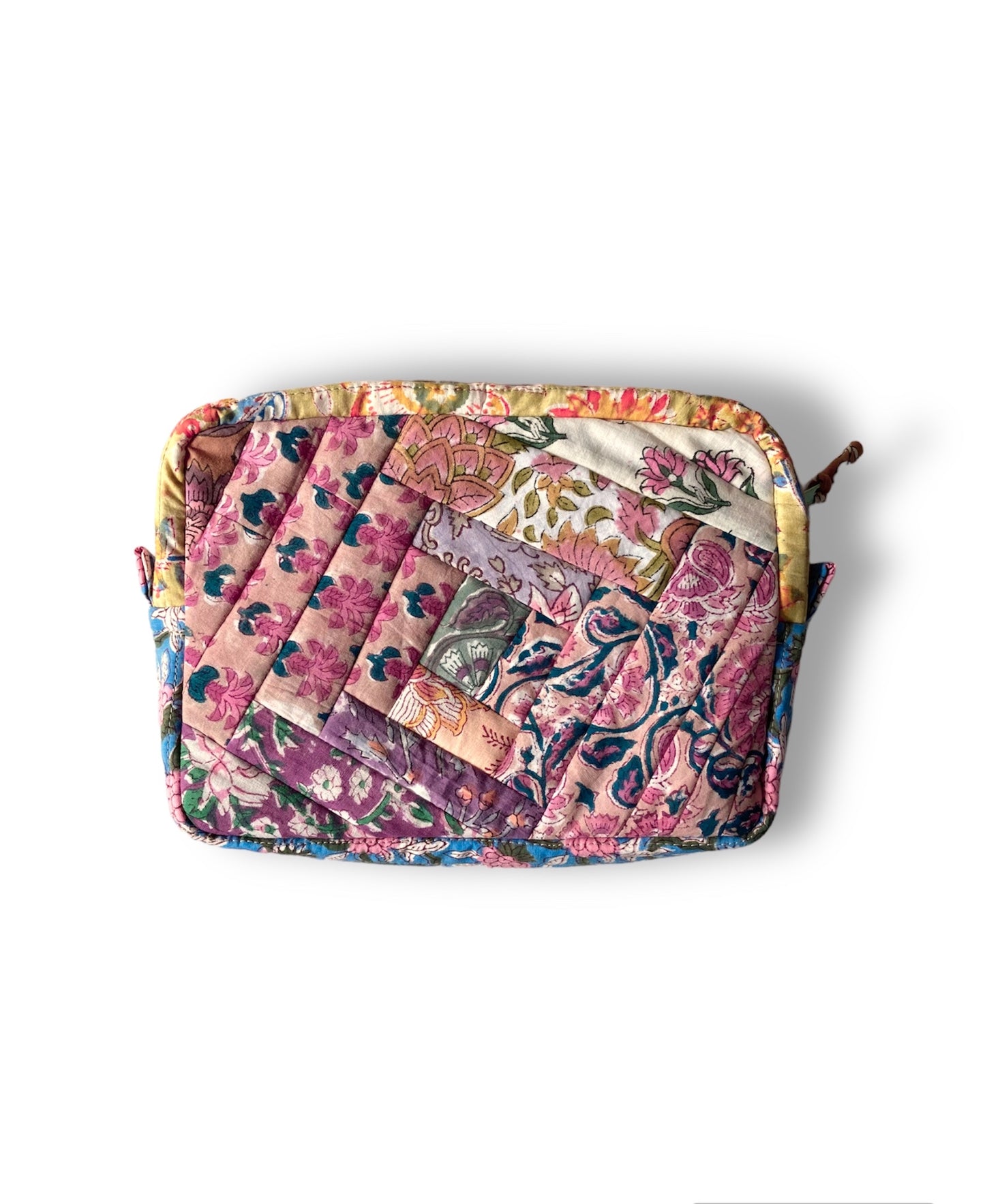Hand Block Printed Fabric Patchwork 3size Pouch