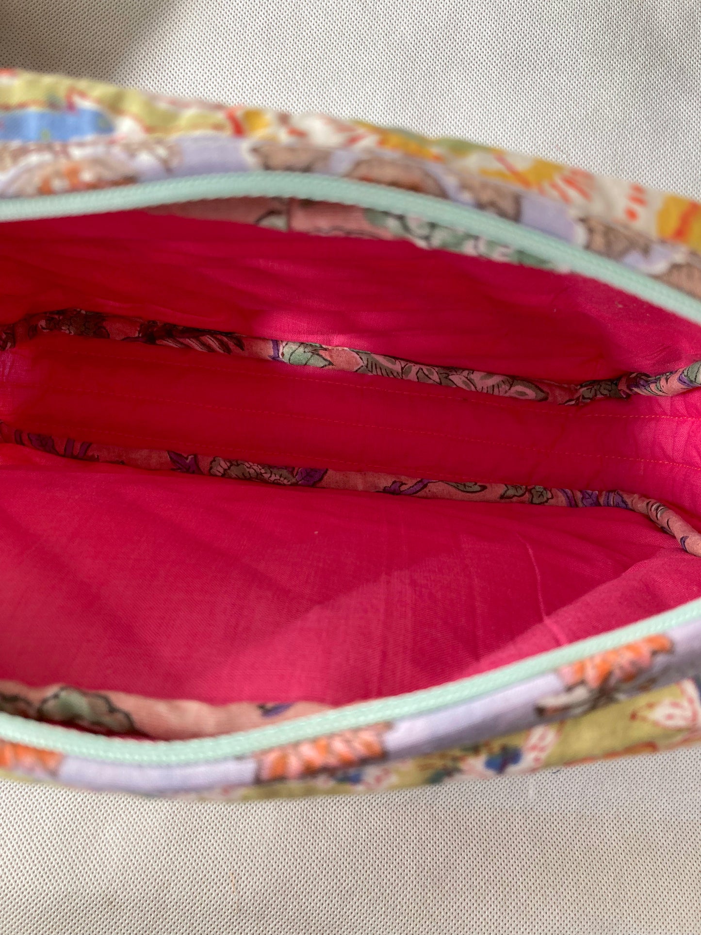 Hand Block Printed Fabric Patchwork 3size Pouch