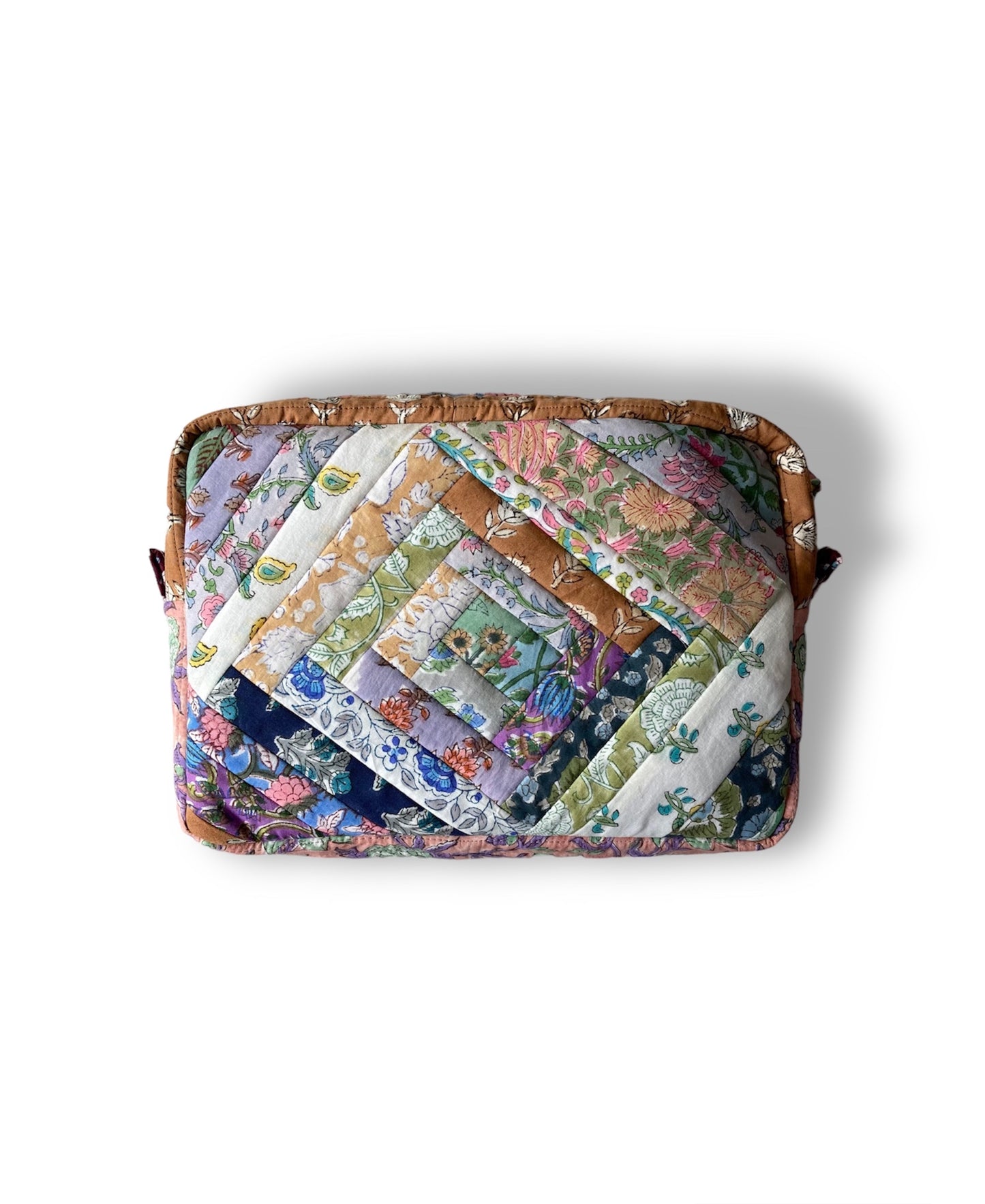 Hand Block Printed Fabric Patchwork 3size Pouch