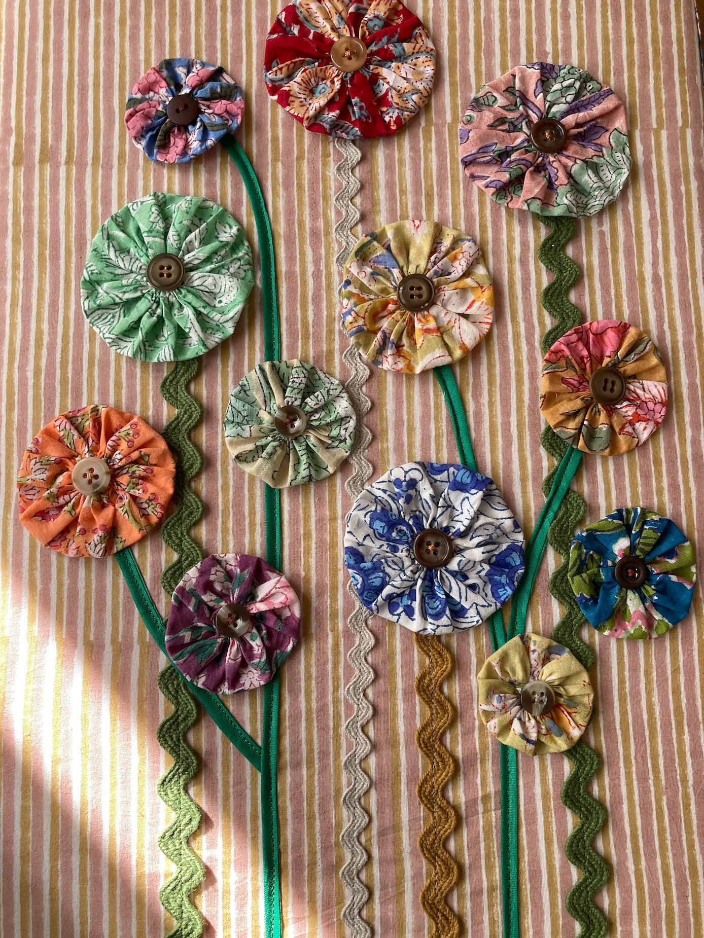 ブロックプリント生地 ハンドメイド アート ウォールハング #wall-deco