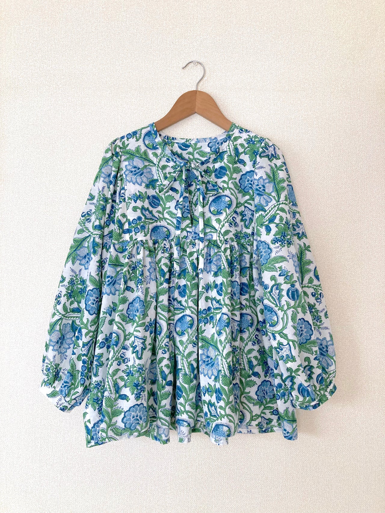 【custom order】Hand Block Print Boho Blouse JESS