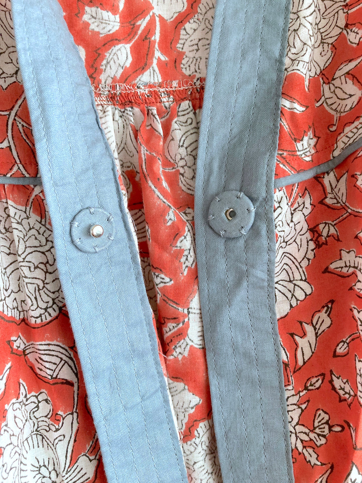 MOJORA VINTAGE orange kimono long gown LUCY