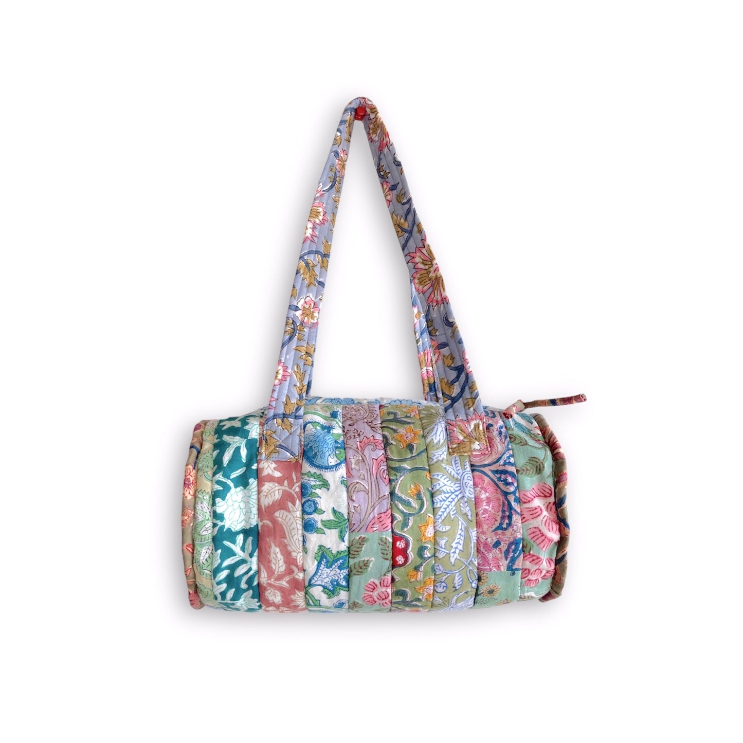 Hand Block Printed Fabric Patchwork Quilting Shoulder Bag