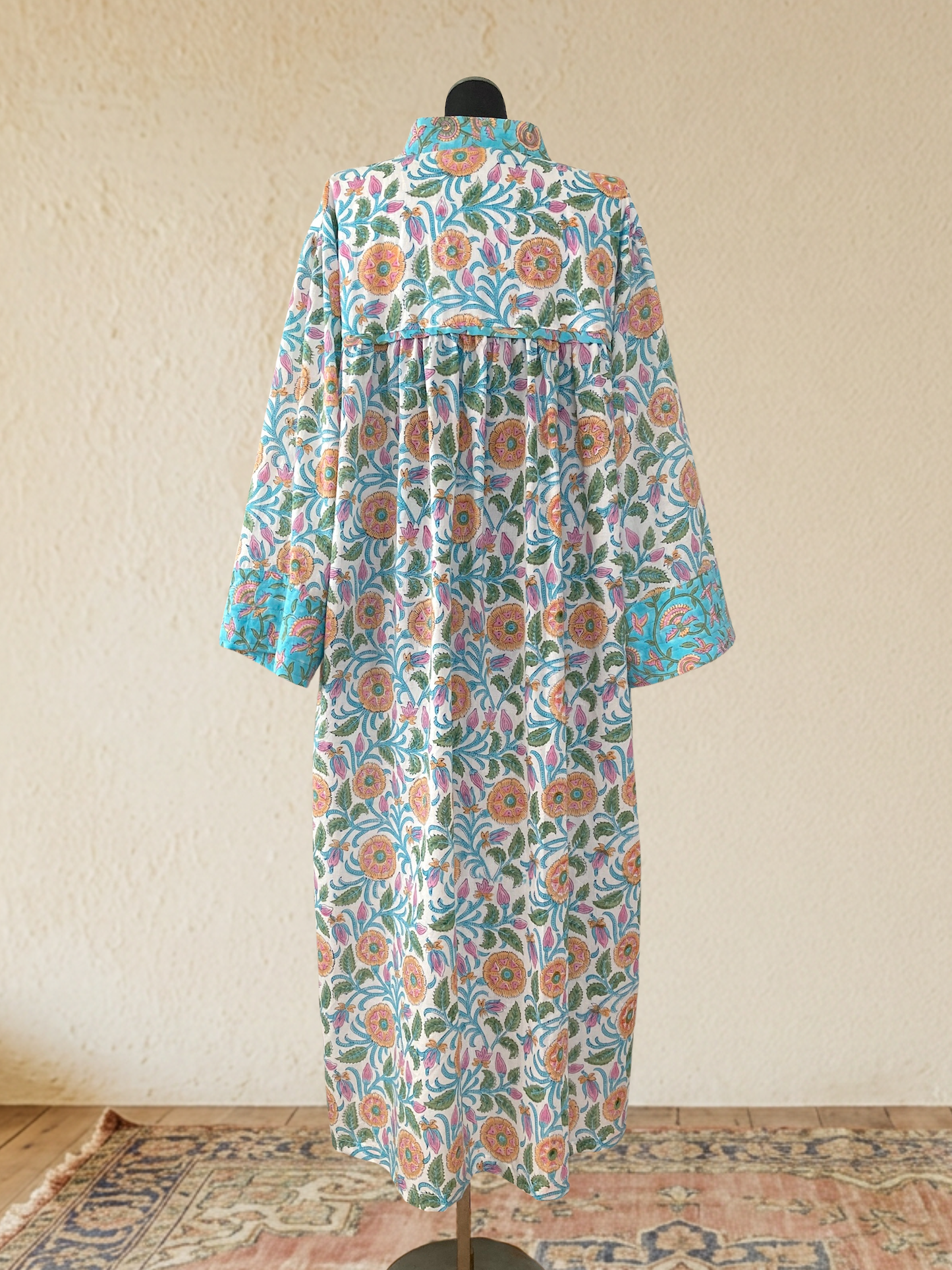 MOJORA VINTAGE kimono long gown, robe  #LUCY