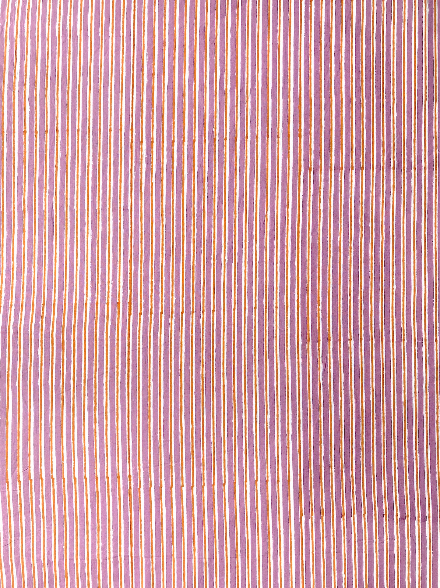 Hand Block Printed Cotton Fabric #185-24 Purple