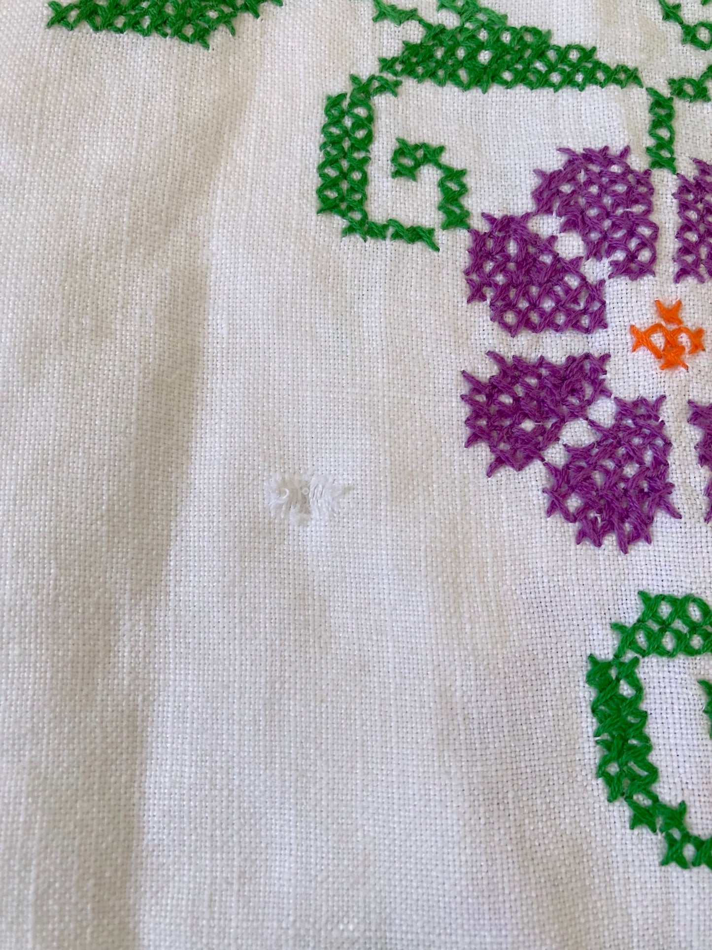 ヴィンテージ リネン 刺繍 カフタンシャツ　