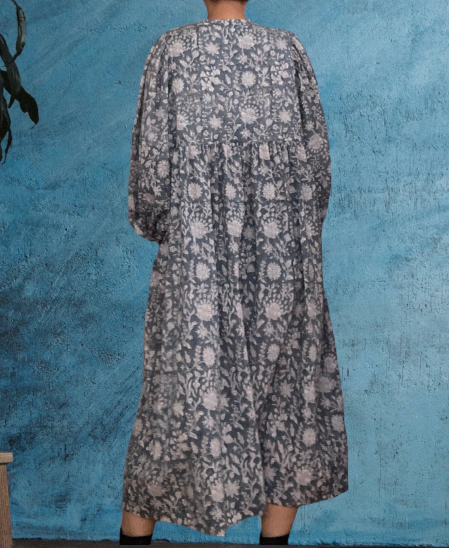 Hand Block Print Boho Dress 
#JESS-dress-instock