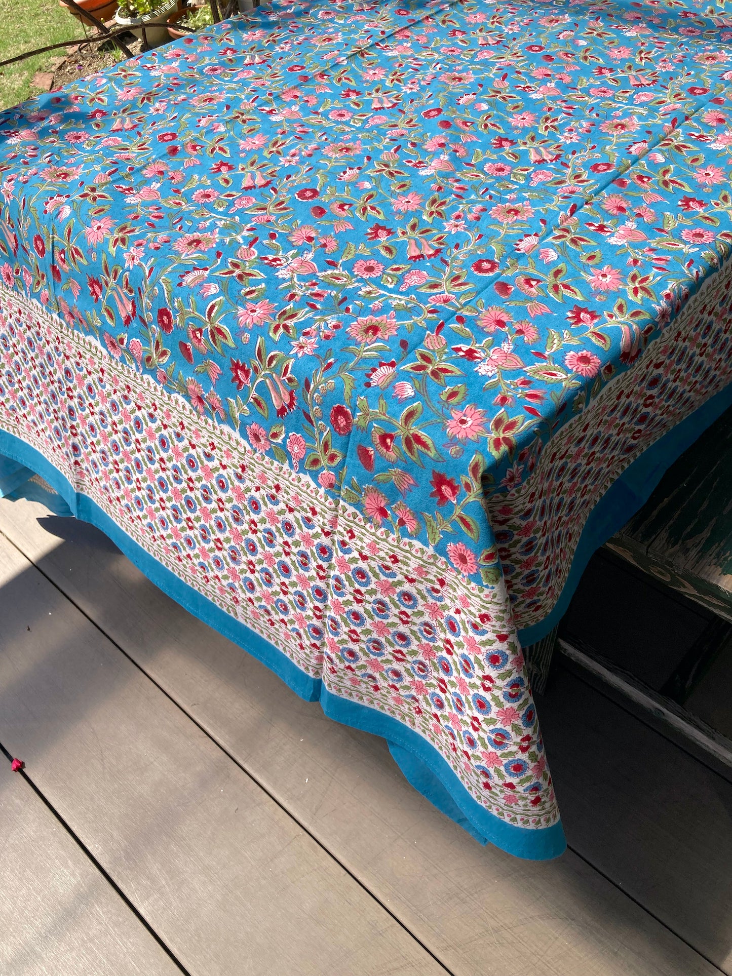 Hand Block Print Table Cover / Multi Cloth type-B