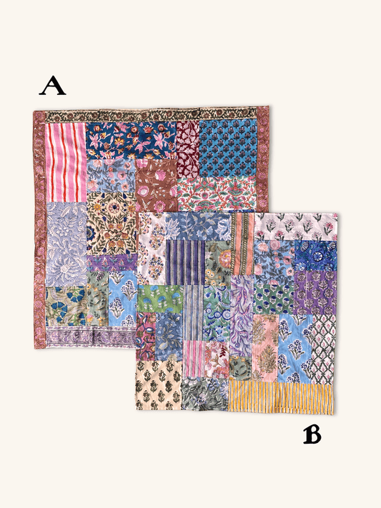 ハンドブロックプリント生地 パッチワーク  マルチクロス 風呂敷