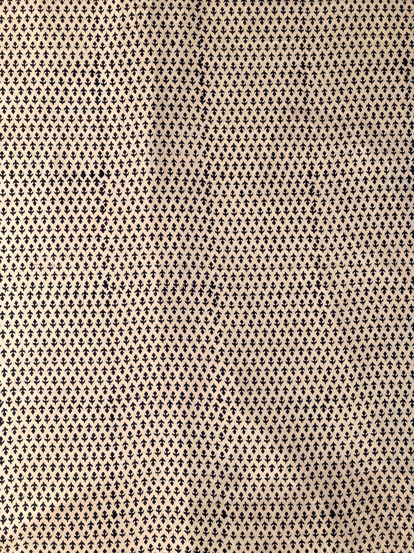 Hand Block Print Wheat Color Cotton Fabric  #287-19