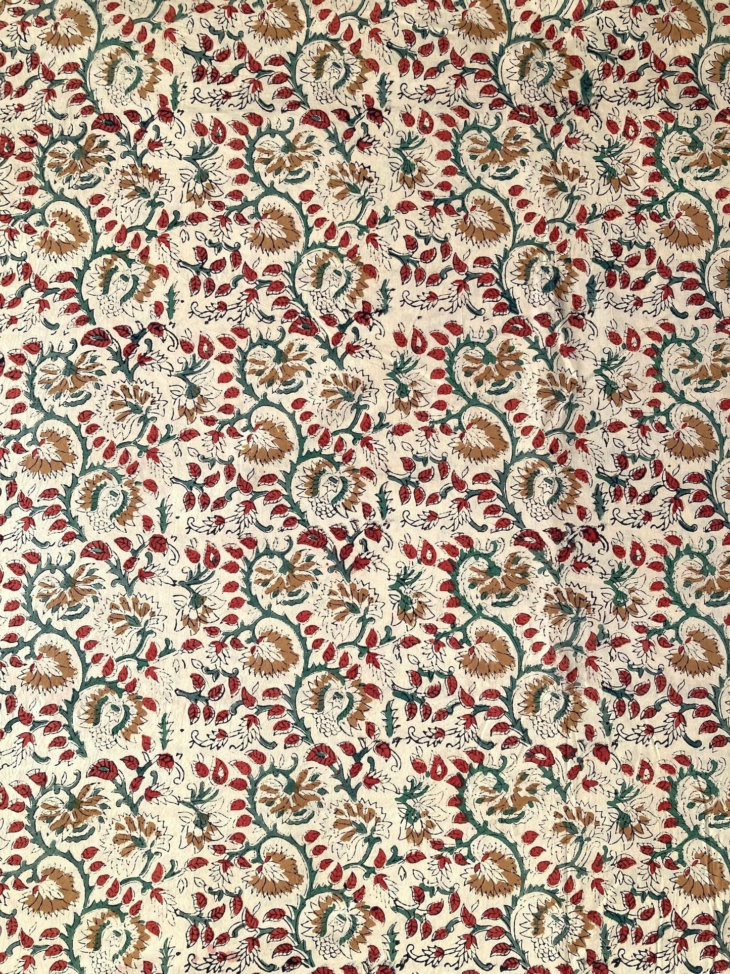 Hand Block Printed Fabric Bagru Fabric #289-9