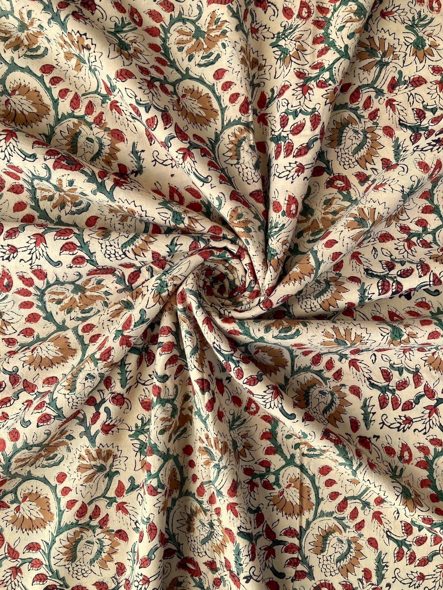 Hand Block Printed Fabric Bagru Fabric #289-9