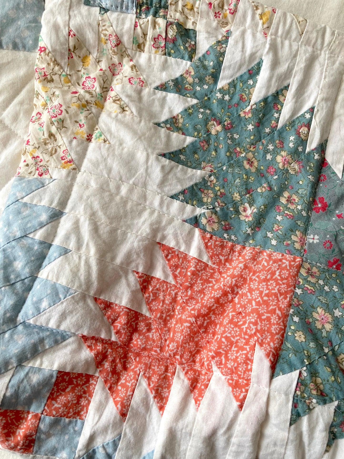 Authentic Vintage Patchwork Quilt Tote Bag