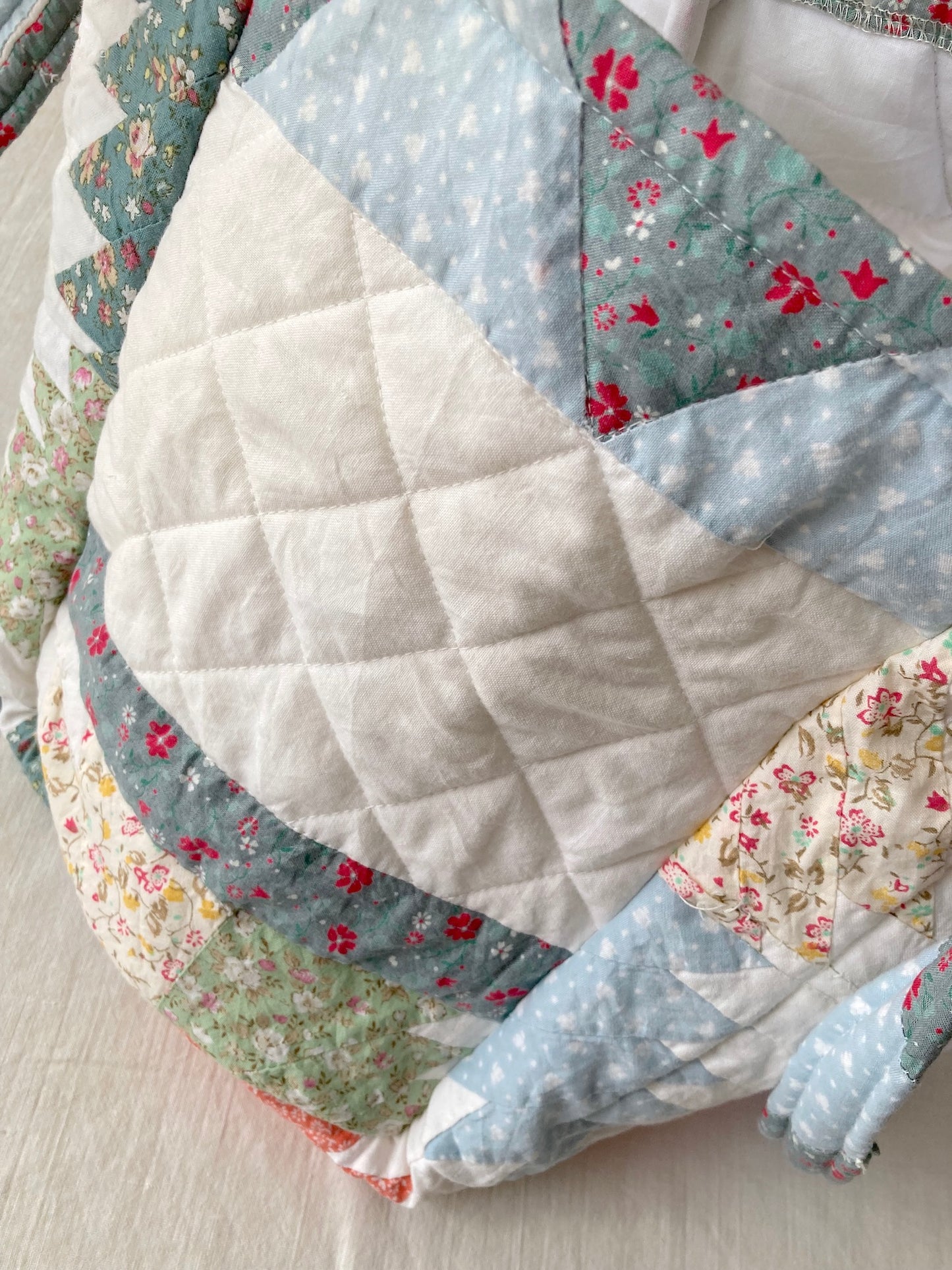 Authentic Vintage Patchwork Quilt Tote Bag