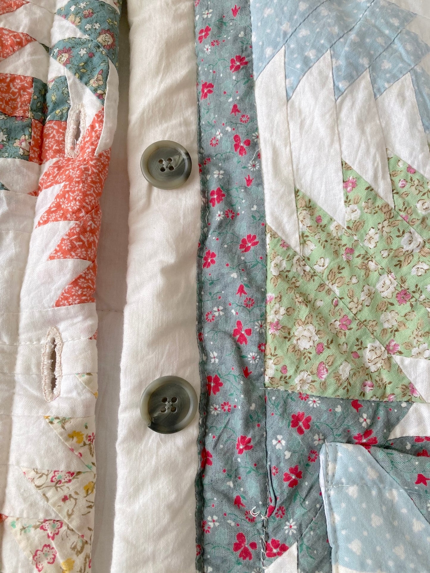 One-of-a-Kind Vintage Quilt Jacket Native American Pattern