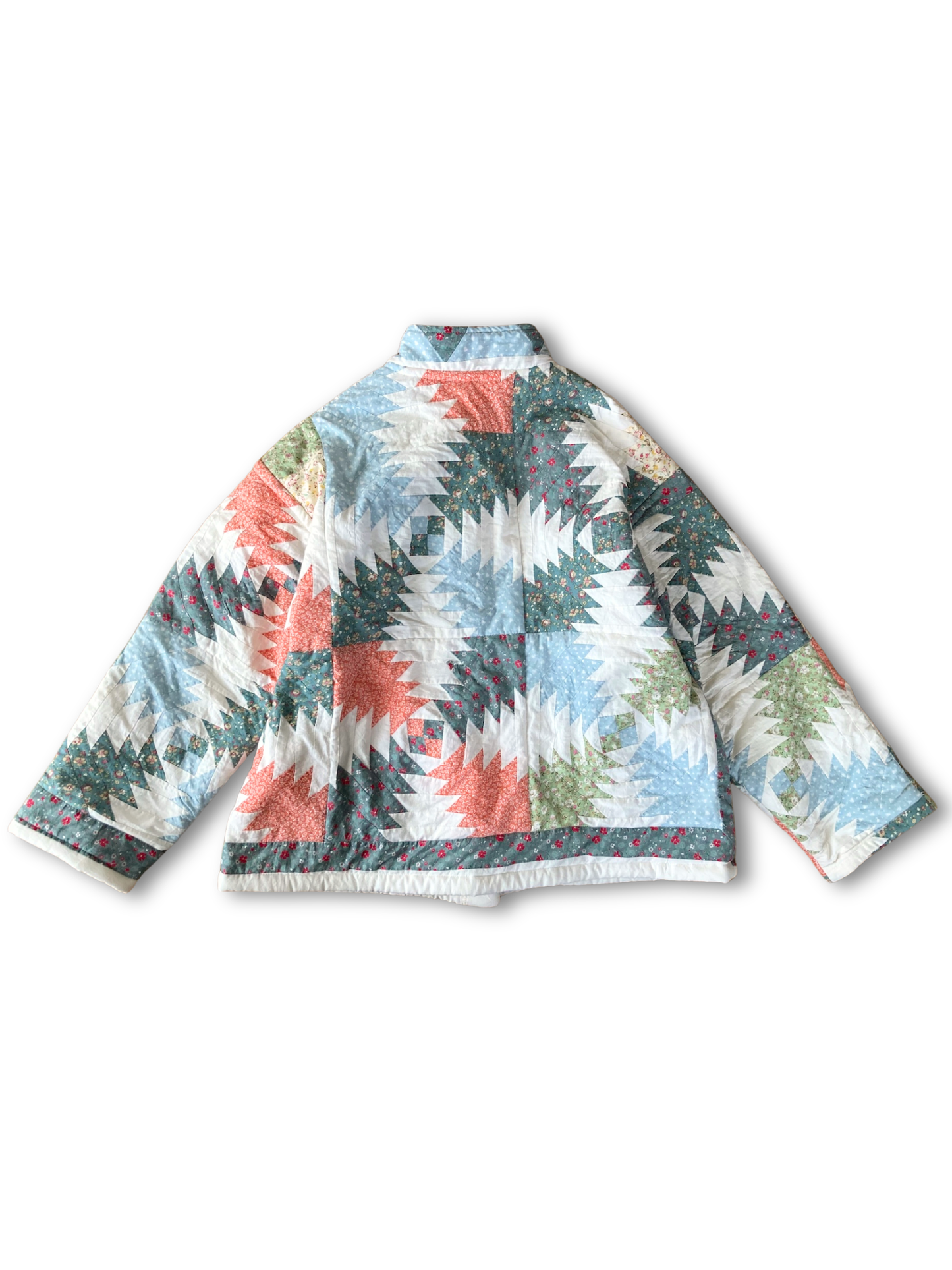 One-of-a-Kind Vintage Quilt Jacket Native American Pattern
