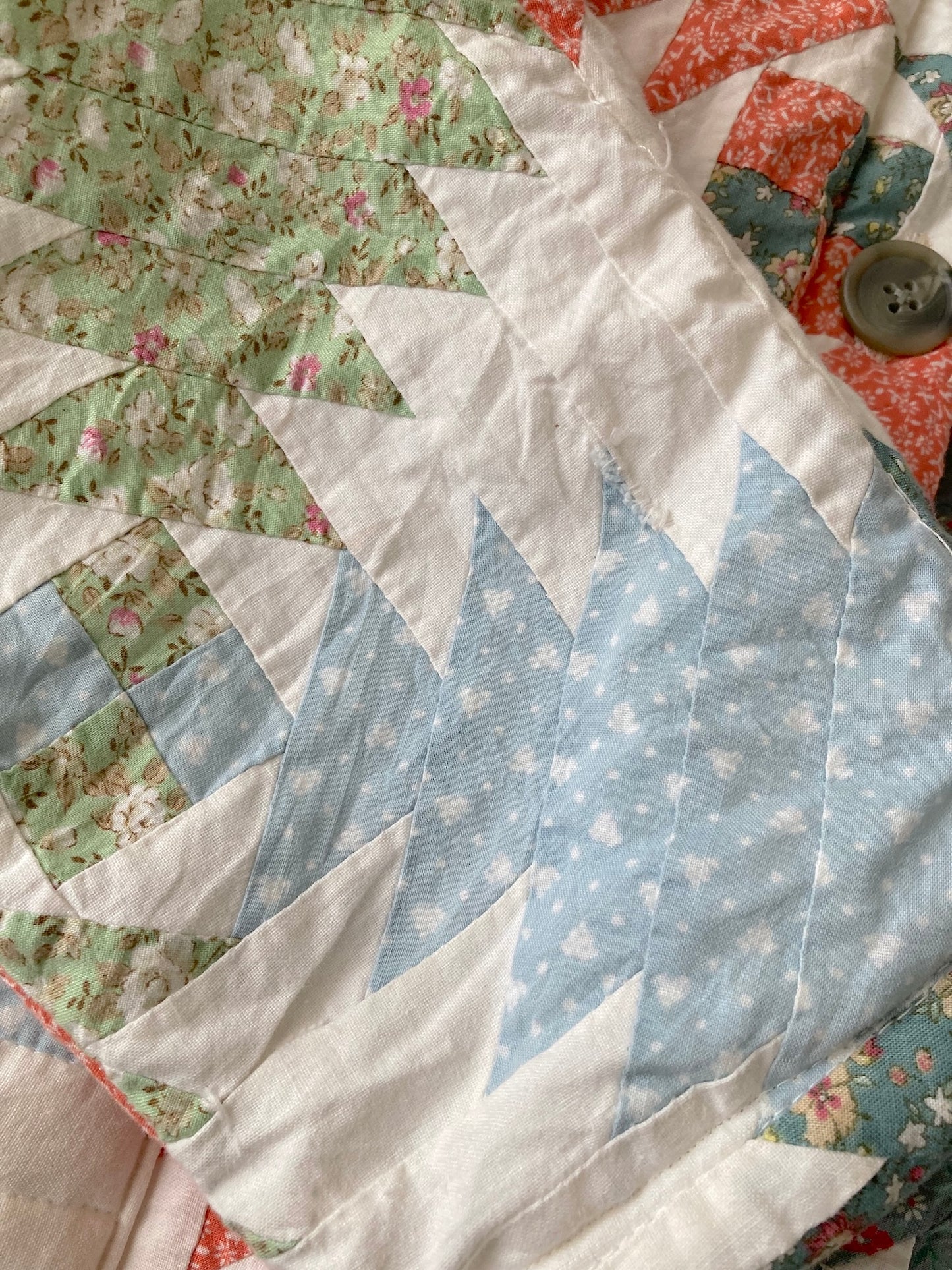 One-of-a-Kind Vintage Quilt Jacket Native American Pattern