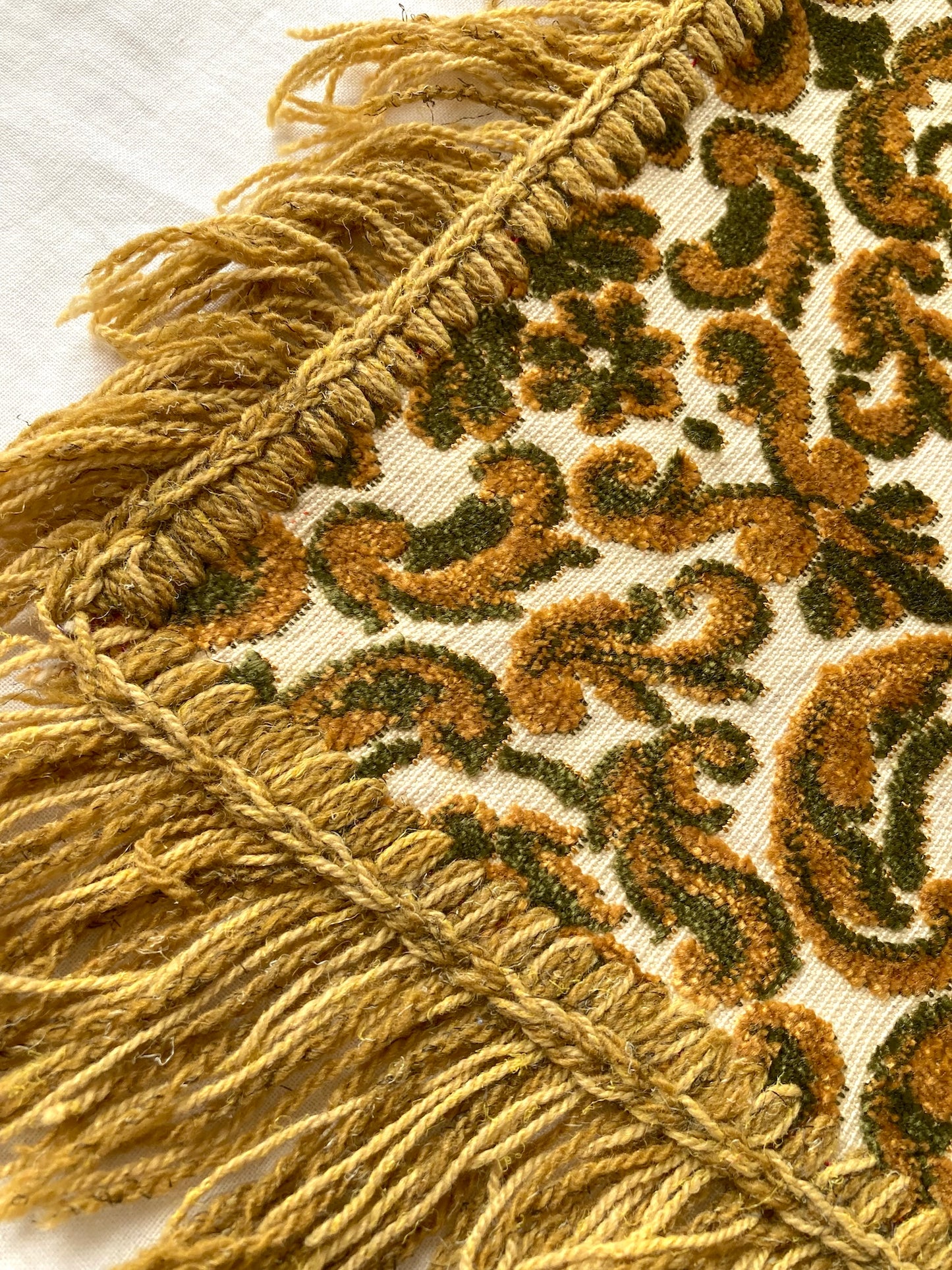 Vintage Textured Mini Cloth in Gold Yellow & Smoky Green