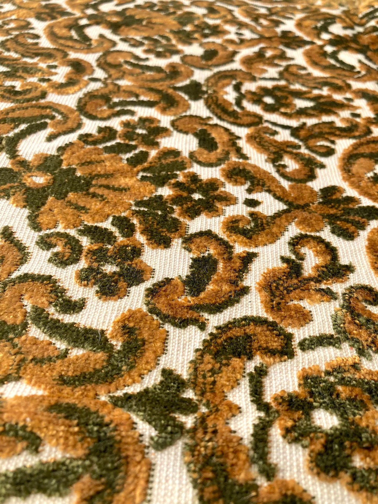 Vintage Textured Mini Cloth in Gold Yellow & Smoky Green