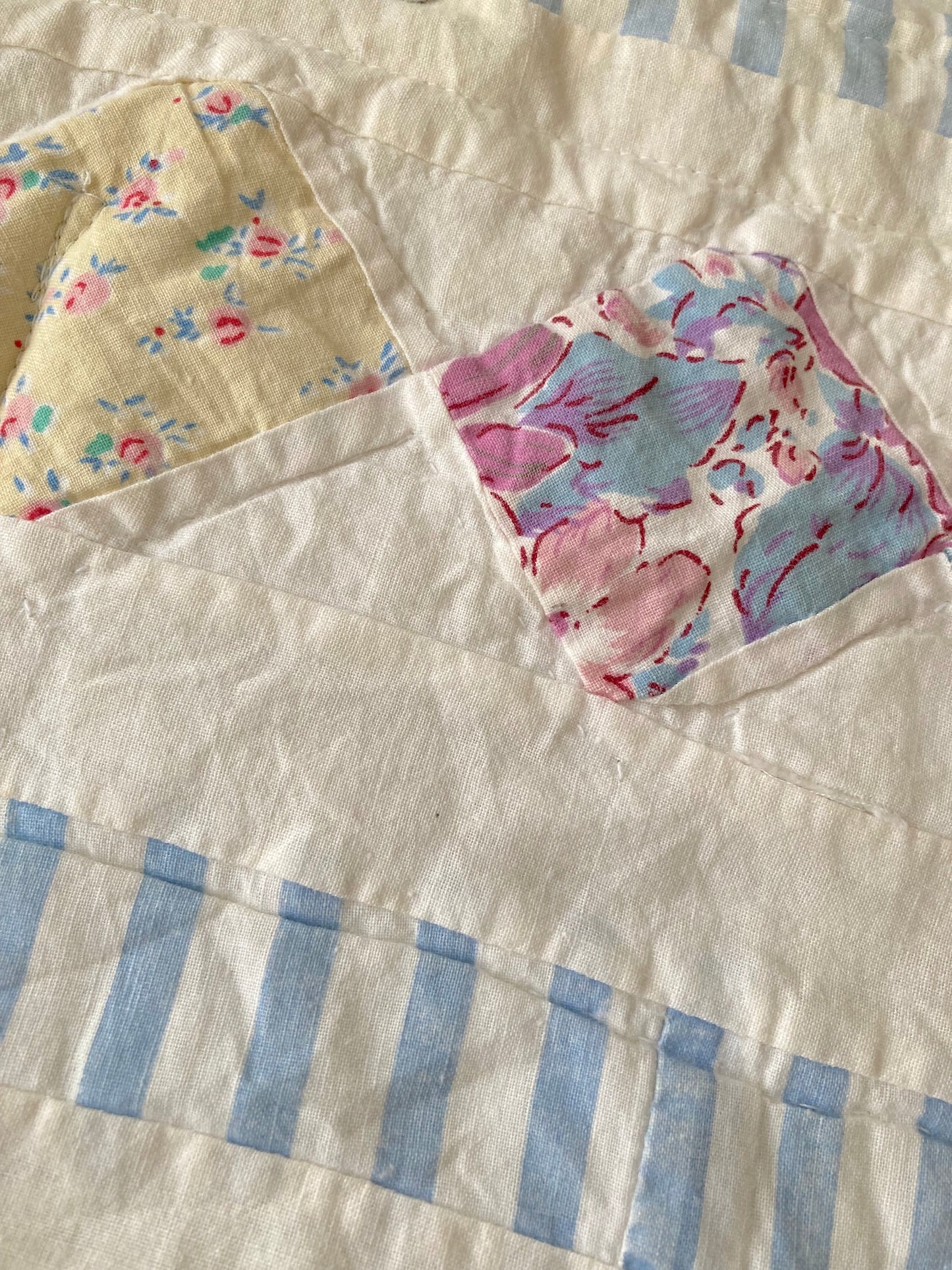 Authentic Vintage Patchwork Quilt Tote Bag