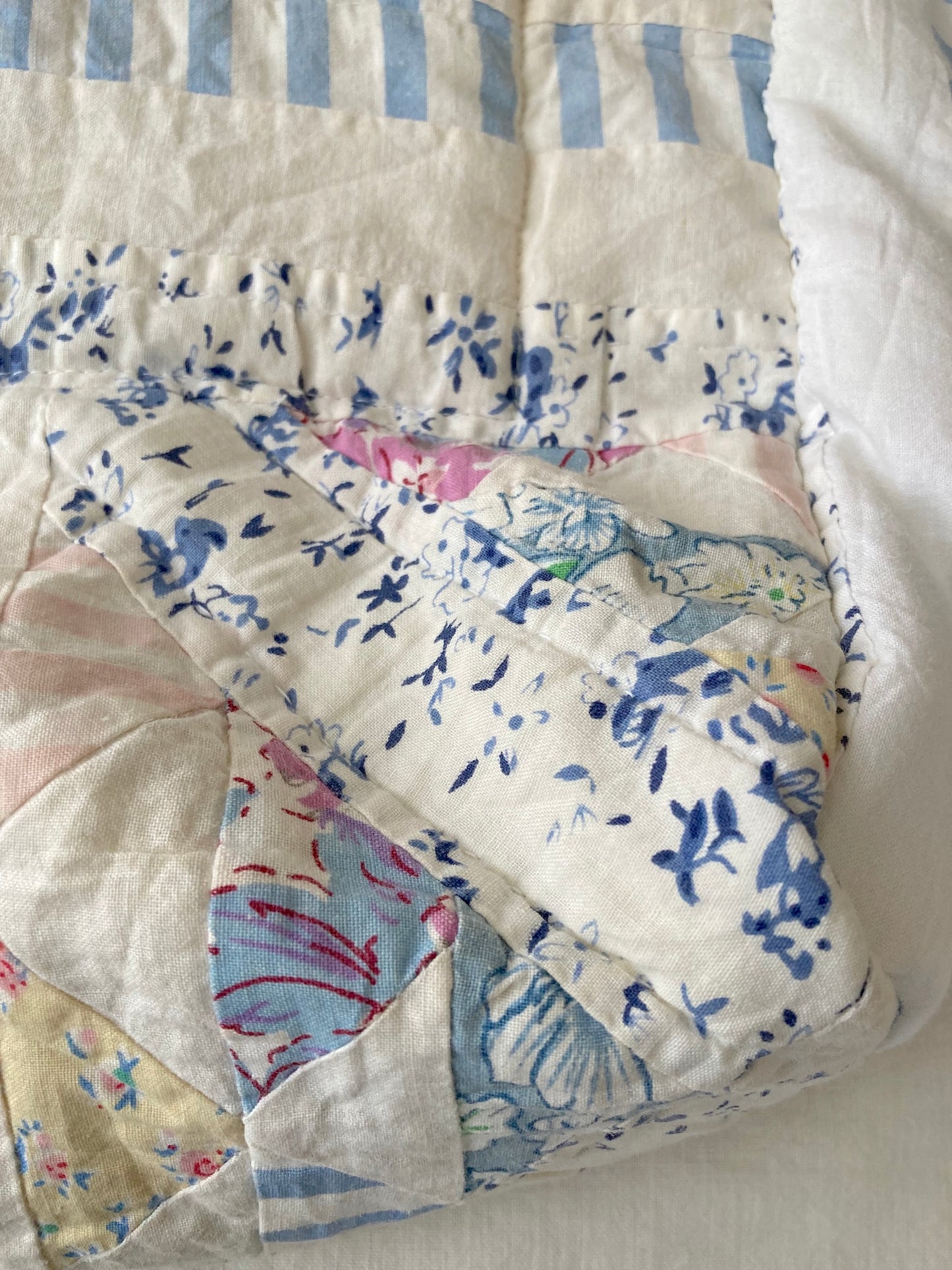 Authentic Vintage Patchwork Quilt Tote Bag