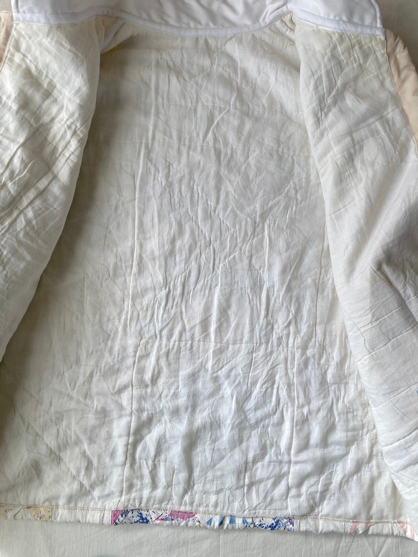 One-of-a-Kind Vintage Quilt Jacket Star & Diamond Pattern