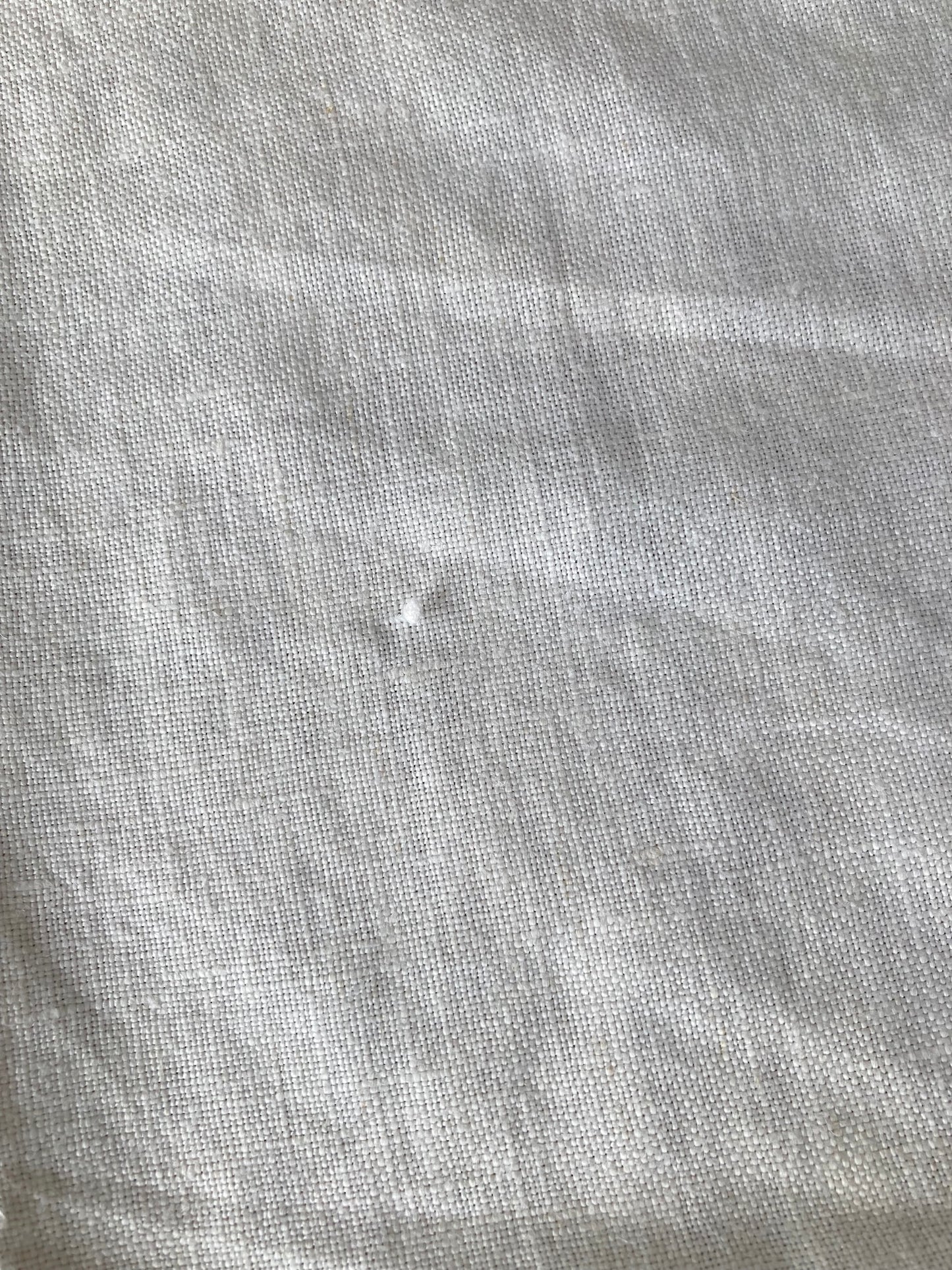 Vintage Hand-Embroidered Linen Tablecloth/Cover (105x107cm / 41x42")