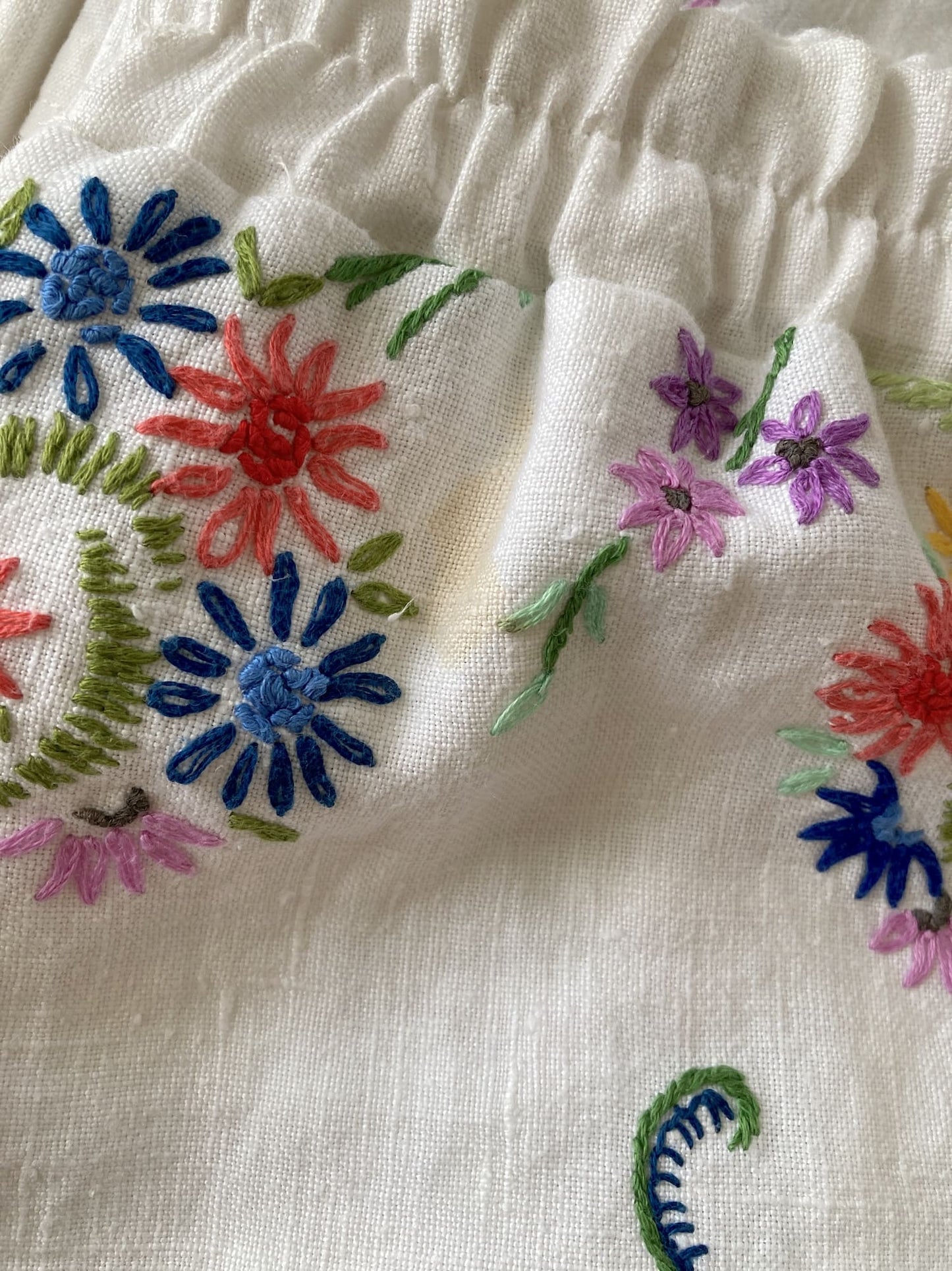 Upcycled Vintage Patchwork Embroidered Pants, One of a Kind Wide Leg Trousers