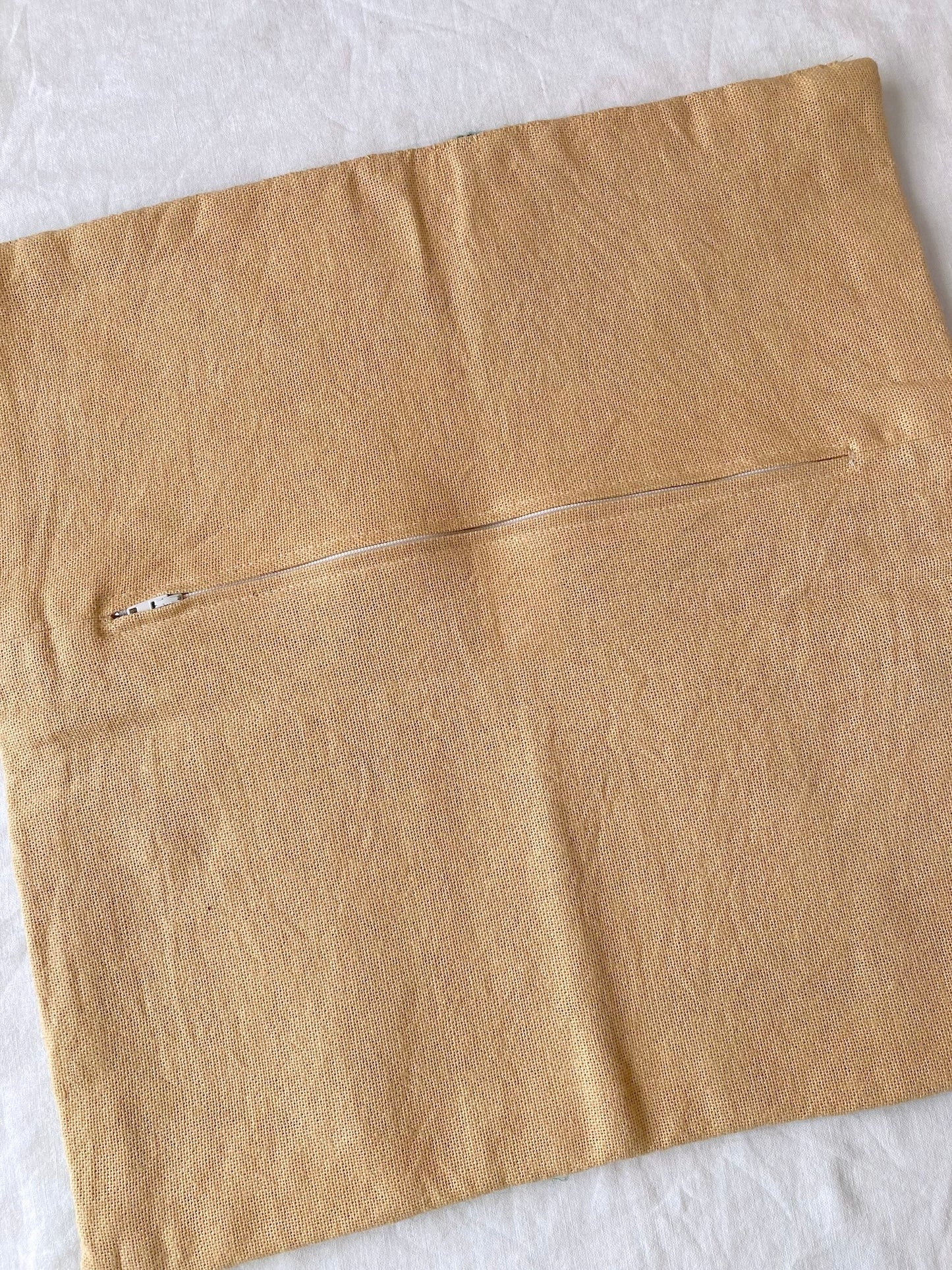 Vintage Garden Motif Needlework Cushion Cover